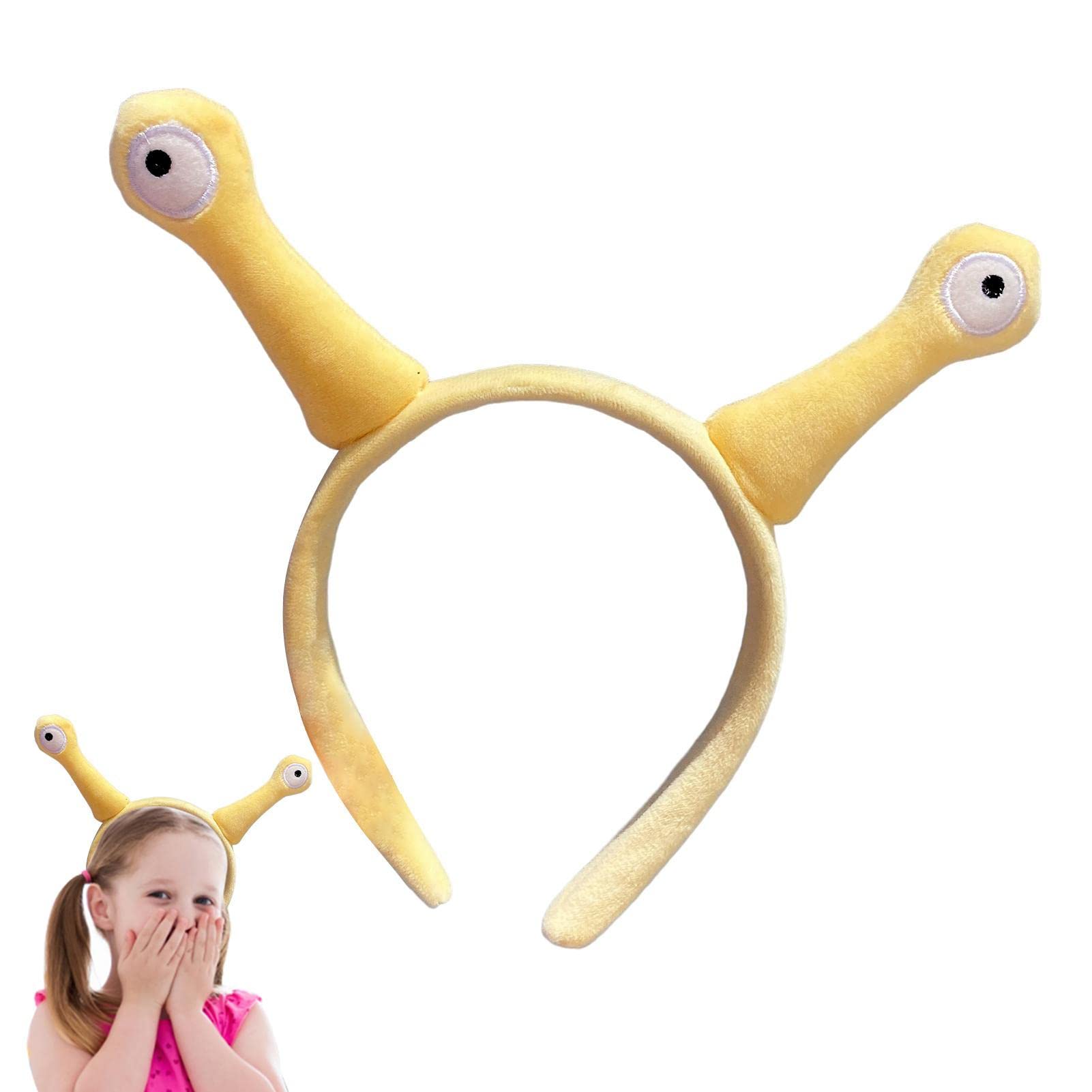 Jomewory Antenna Costume Headband, Cartoon Plush Snail Eye Headband, Comfortable and Skin-Friendly Costume Props for Fancy Dress,