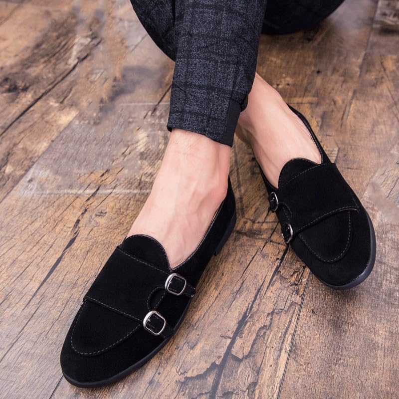 Men Office Flats Shoes New Slip On Dress Loafers Shoes Men Breathable Formal Shoes Spring Autumn Suede Casual Shoes Walking Dress Shoes Men2