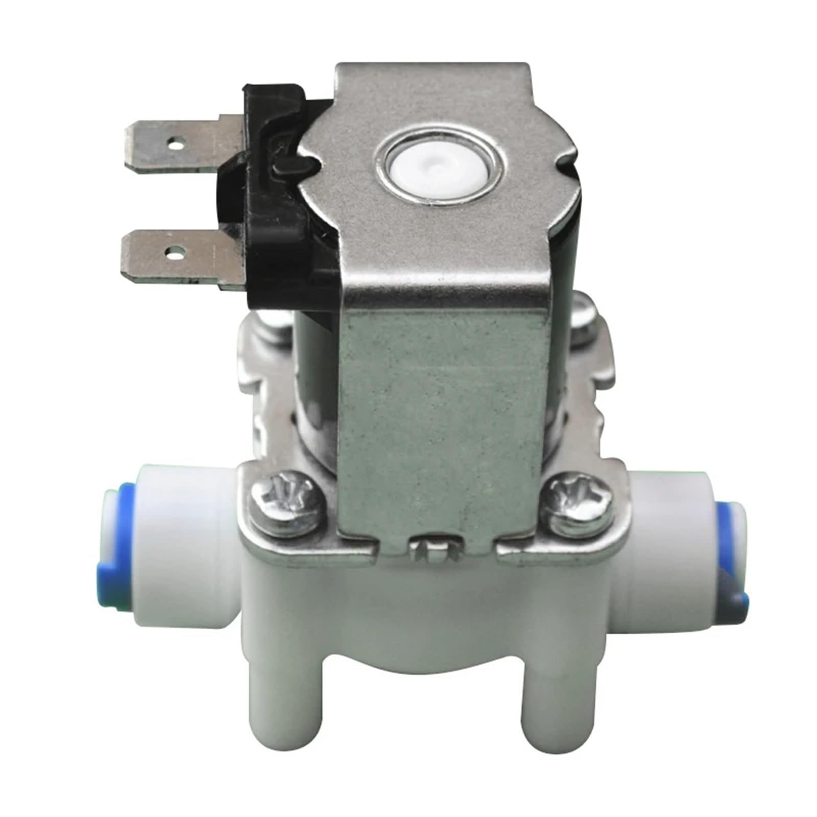 DLTBYWAQZ Solenoid Valve Water Quick Connector Inlet Normally Closed Plastic Solar DN8 1/4"(AC100-110V)