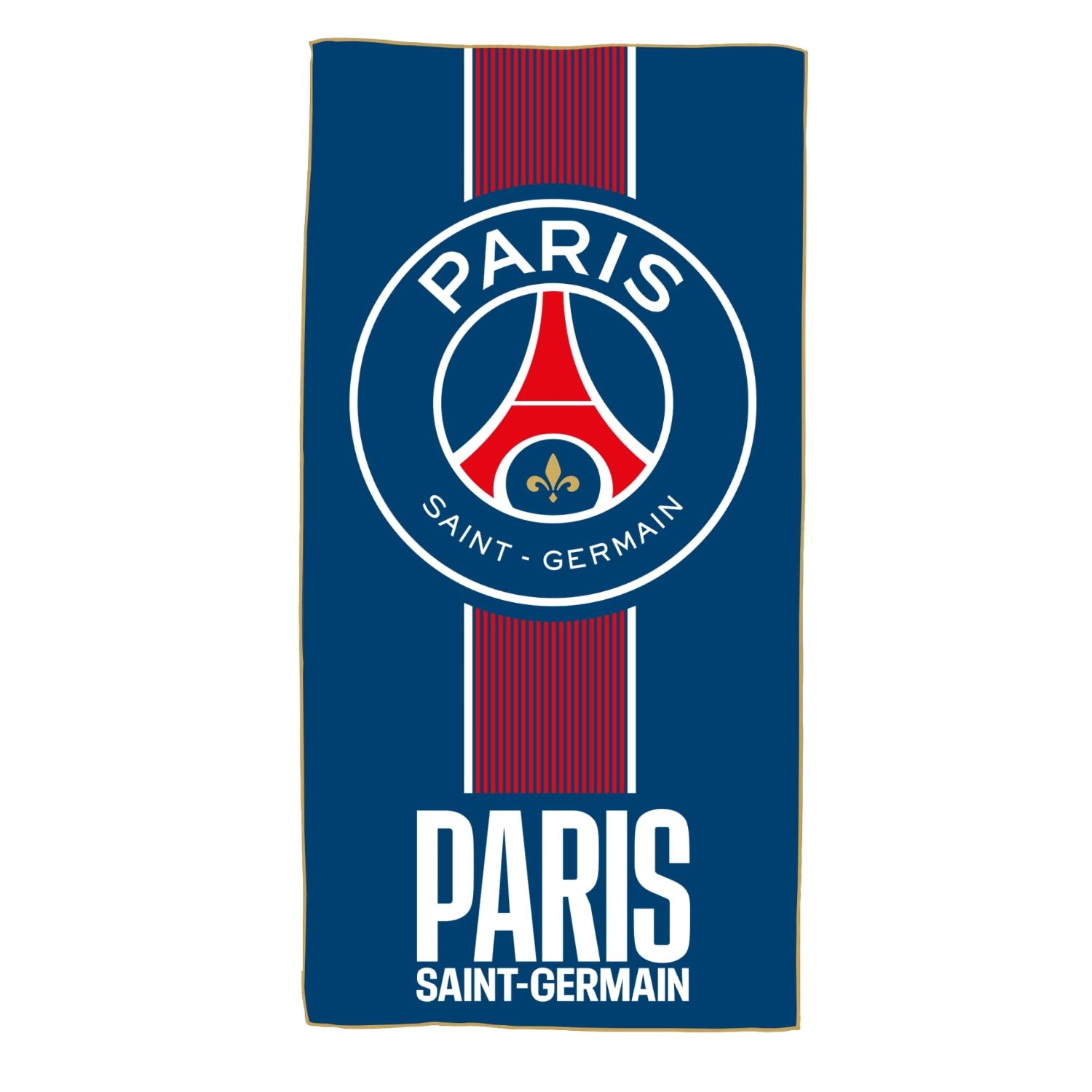 OMYDREAM PSG Prince Serviette de Bain et de Plage | Doux & Ultra-Absorbant | Oeko-TEX | 70x140 cm | Microfibre (Bleu)