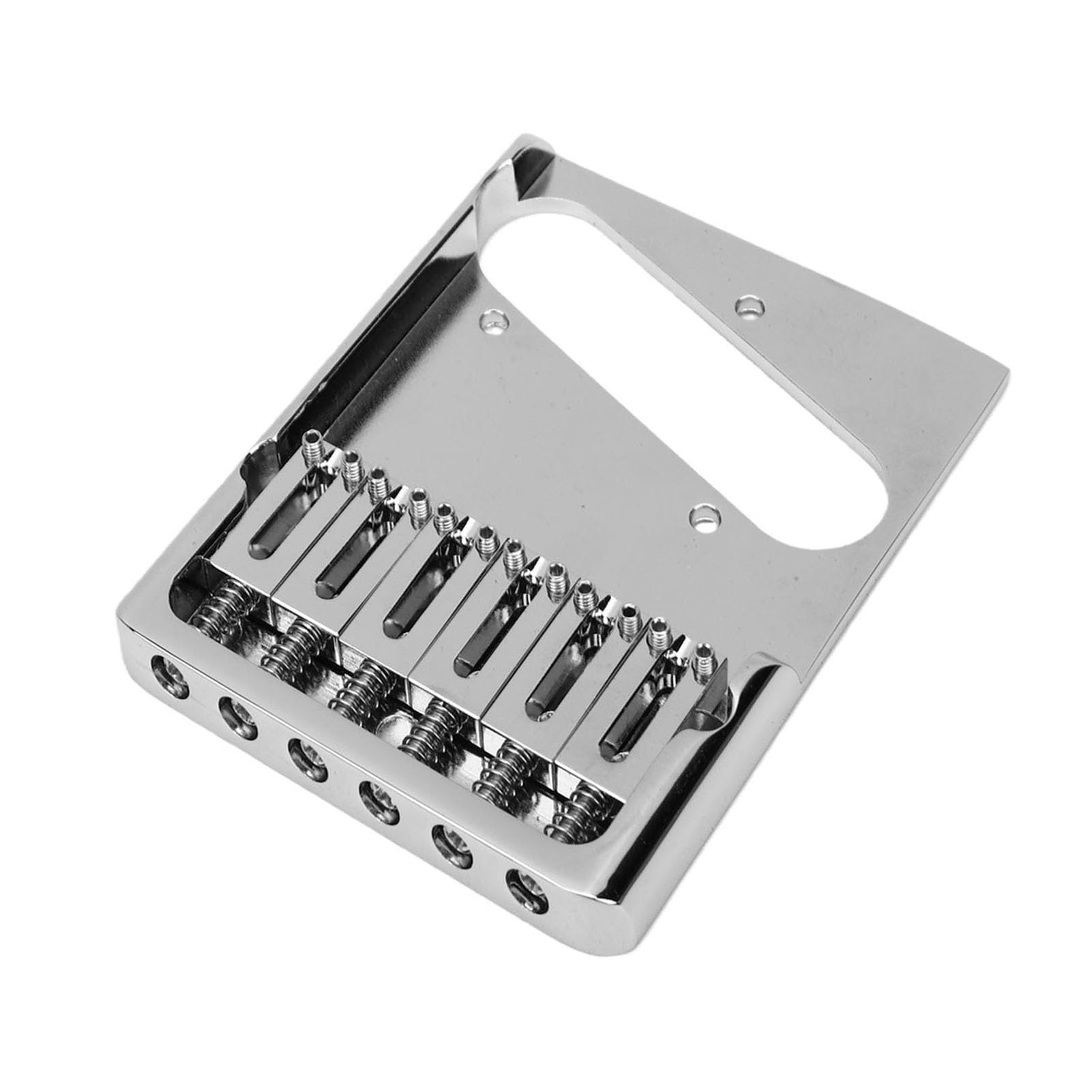 Generic Ponte per Chitarra Regolabile a 6 Corde per Chitarra Elettrica TL Sostituzione Durevole Cromata Lucida