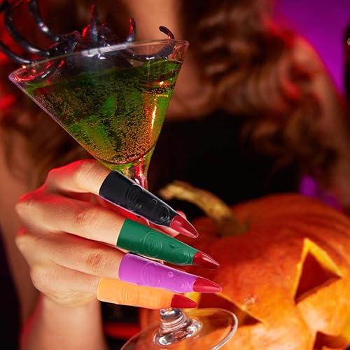 Miniatura 2 de Totority Juego de 80 piezas de extensión de dedo de Halloween, juguete a granel, juguete de monstruo, juego de plástico, ropa de vampiro, disfraz de