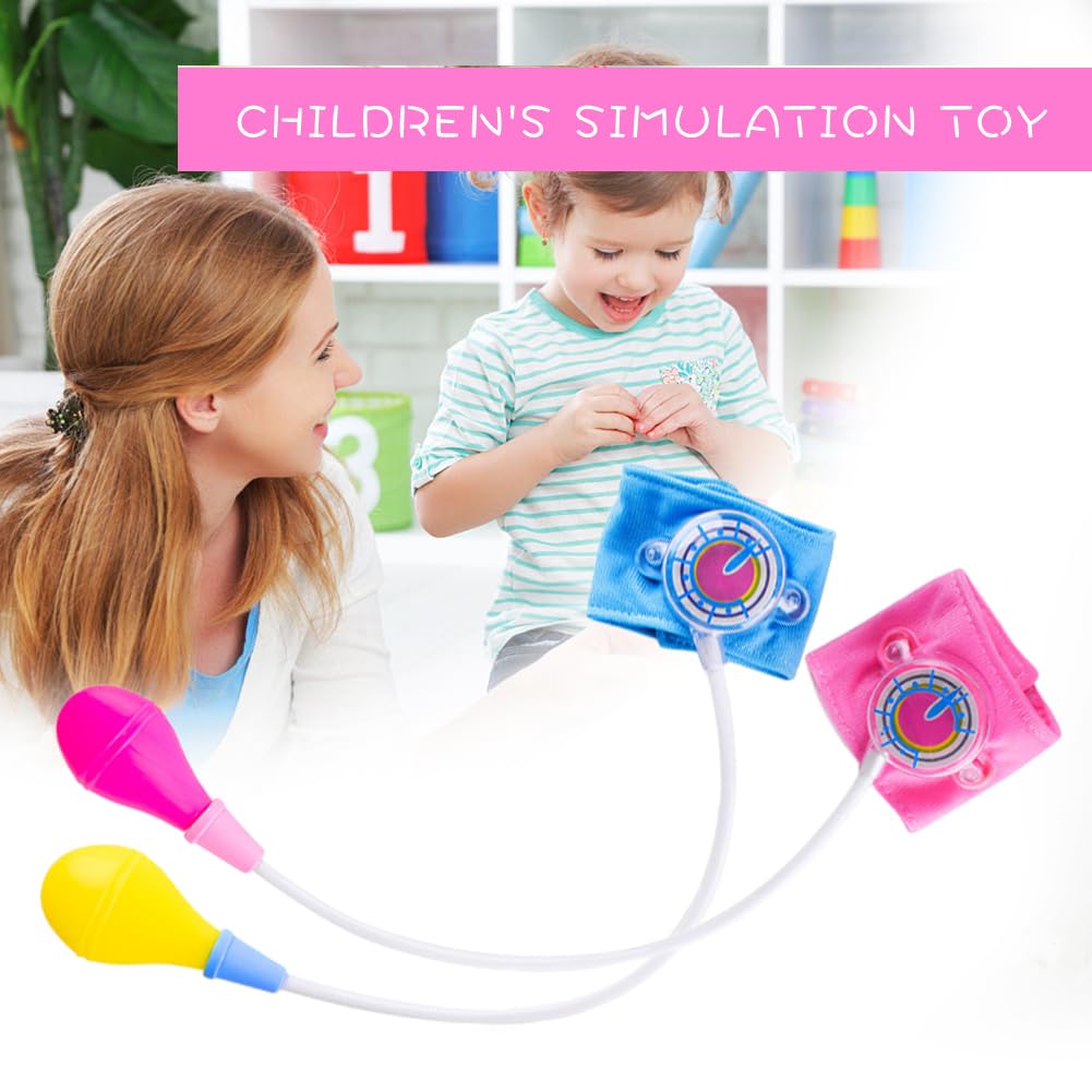 Jouet Tensiomètre | Jouet d'apprentissage Éducatif Médical Stéthoscope | Ensemble De Docteur | Jeu De Rôle en Soins Infirmiers | Jeu De Simulation | pour Garçons Filles 38*20 Cm