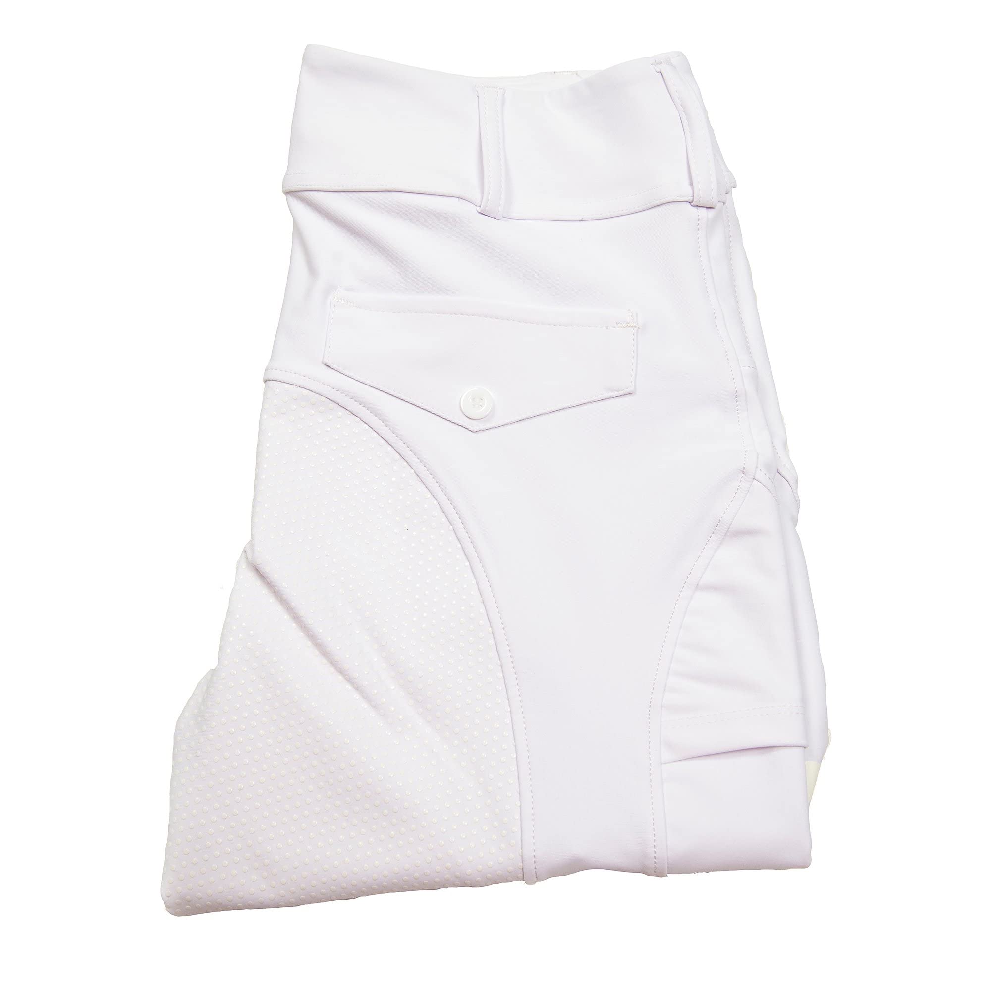 Oypla Women's White Coco Equestrian Kids Horse Riding Tights Jodhpurs Breeches Leggings - Xxs