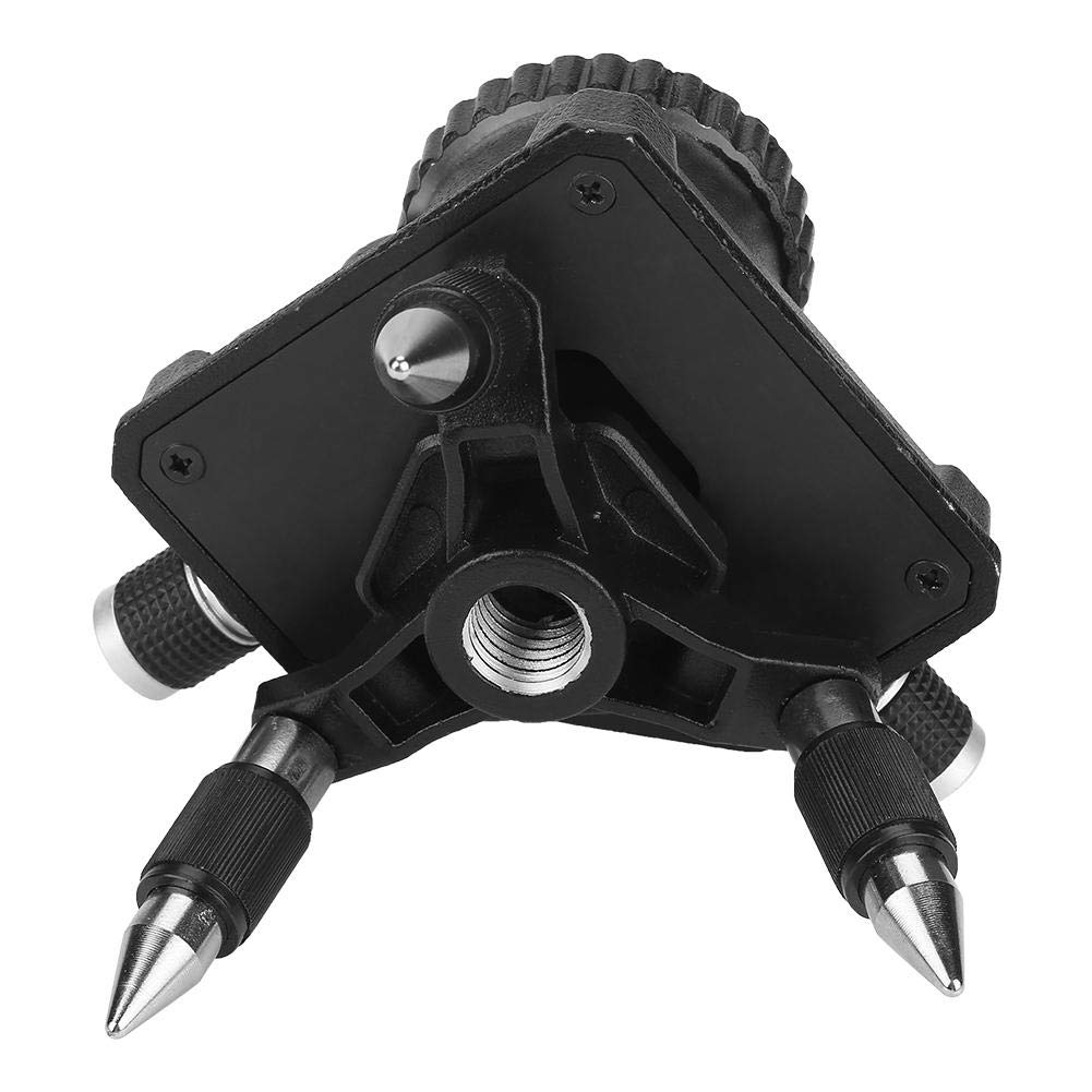 Support de niveau Acouto, trépied standard en alliage d'aluminium à 360 degrés avec filetage 1/4" pour règle de mesure de niveau