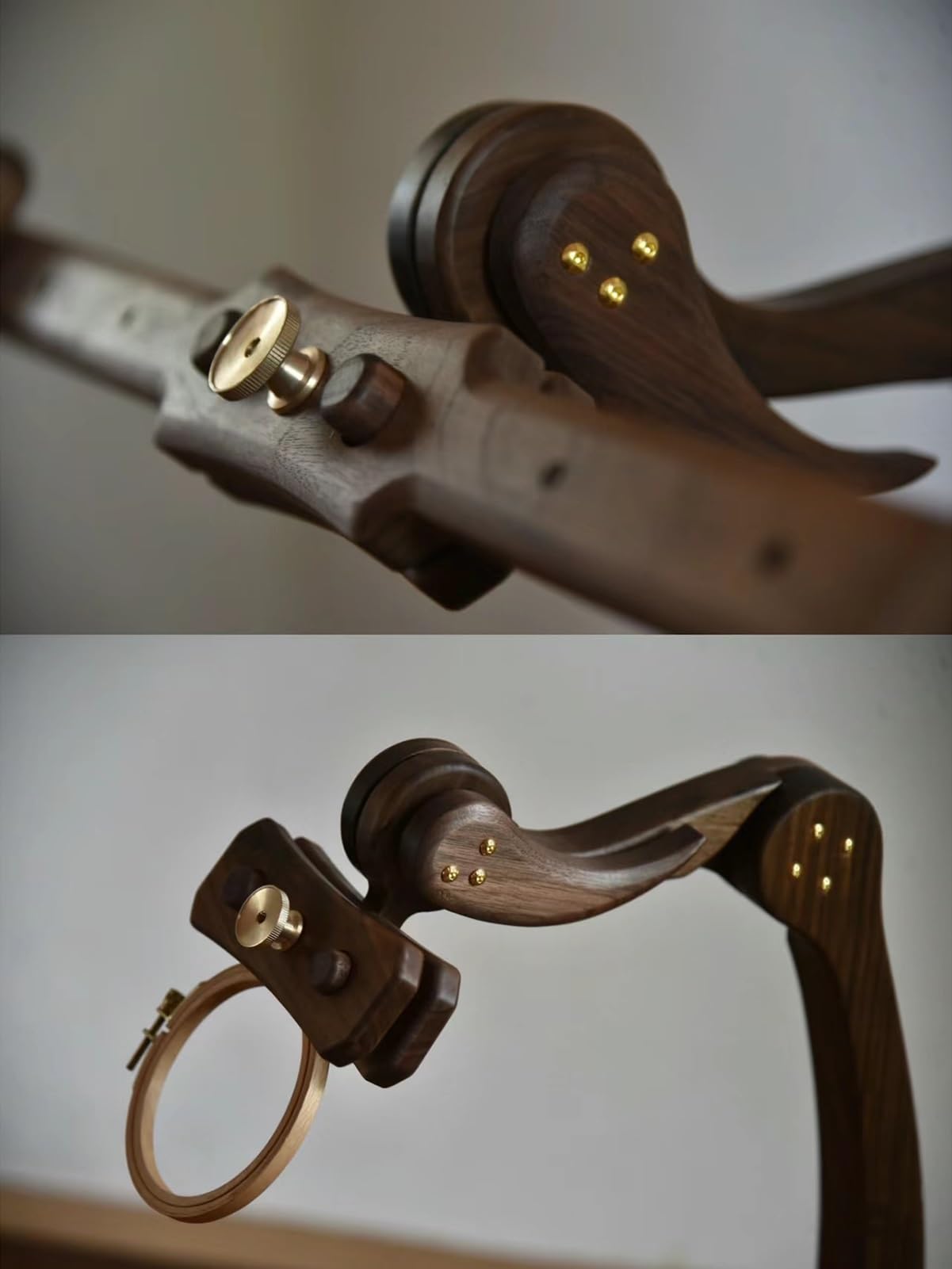 Bastidor para Bordar Soporte De Bordado De Madera Maciza para Suelo, Soporte De Punto De Cruz De Ángulo Ajustable, Adecuado para Artesanía Y Costura