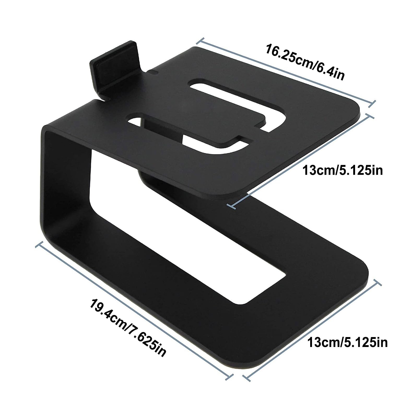 Tischlautsprecherständer, Studio-Monitorständer, Tischlautsprecherständer aus Kohlenstoffstahl, schwarze Monitorständer, eleganter Lautsprecherständer für ca