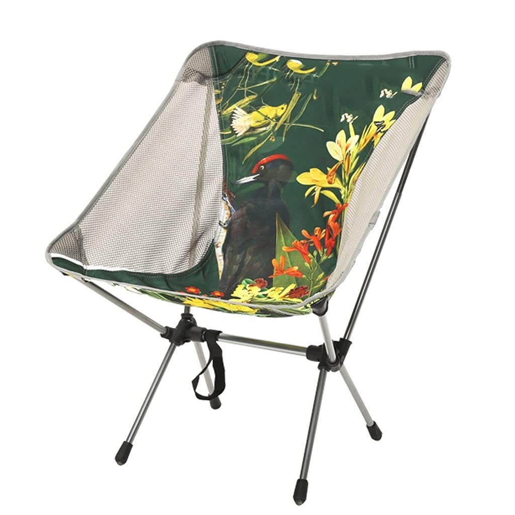 Cryfokt Sedia da Campeggio, Sedie da Pesca Pieghevoli Leggere Sedia da Campeggio Portatile e Durevole con Tasca Laterale per Esterni, Picnic, Spiaggia, Zaino in Spalla, Giardino, Pesca
