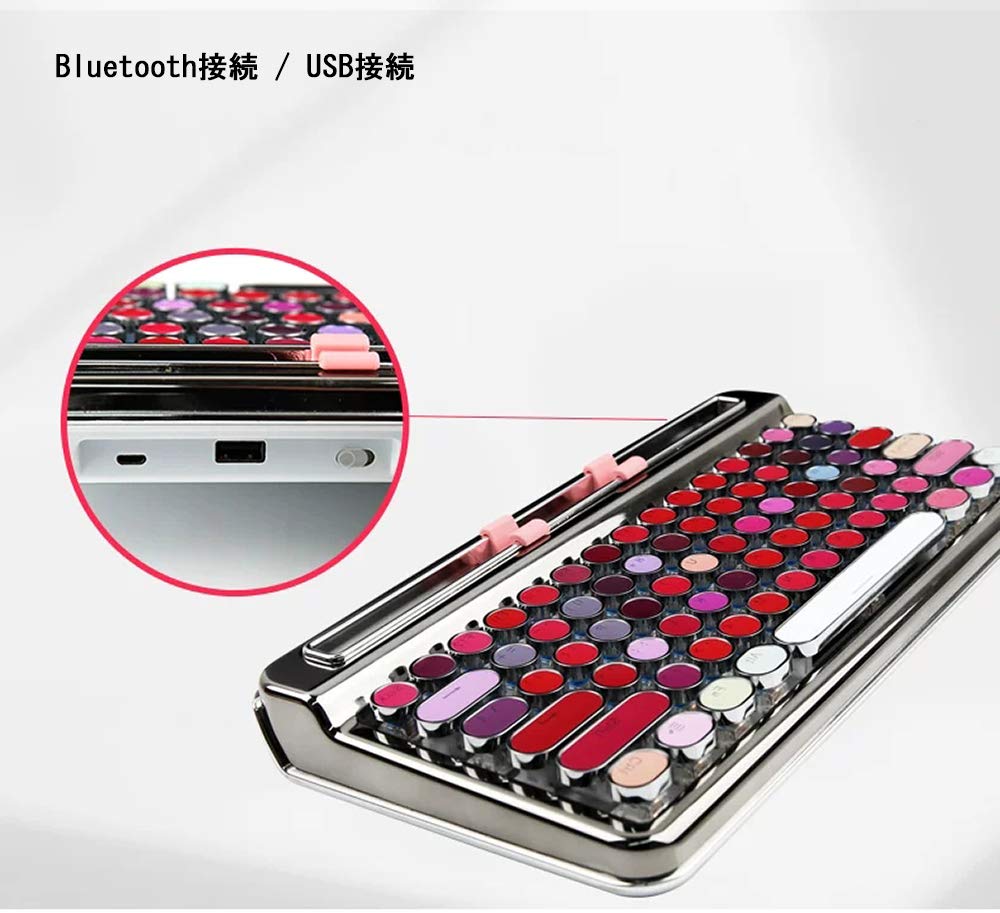 YUEFANタイプライター型キーボード Amazon | YUEFAN-Actto ワイヤレス Bluetoothキーボード レトロ