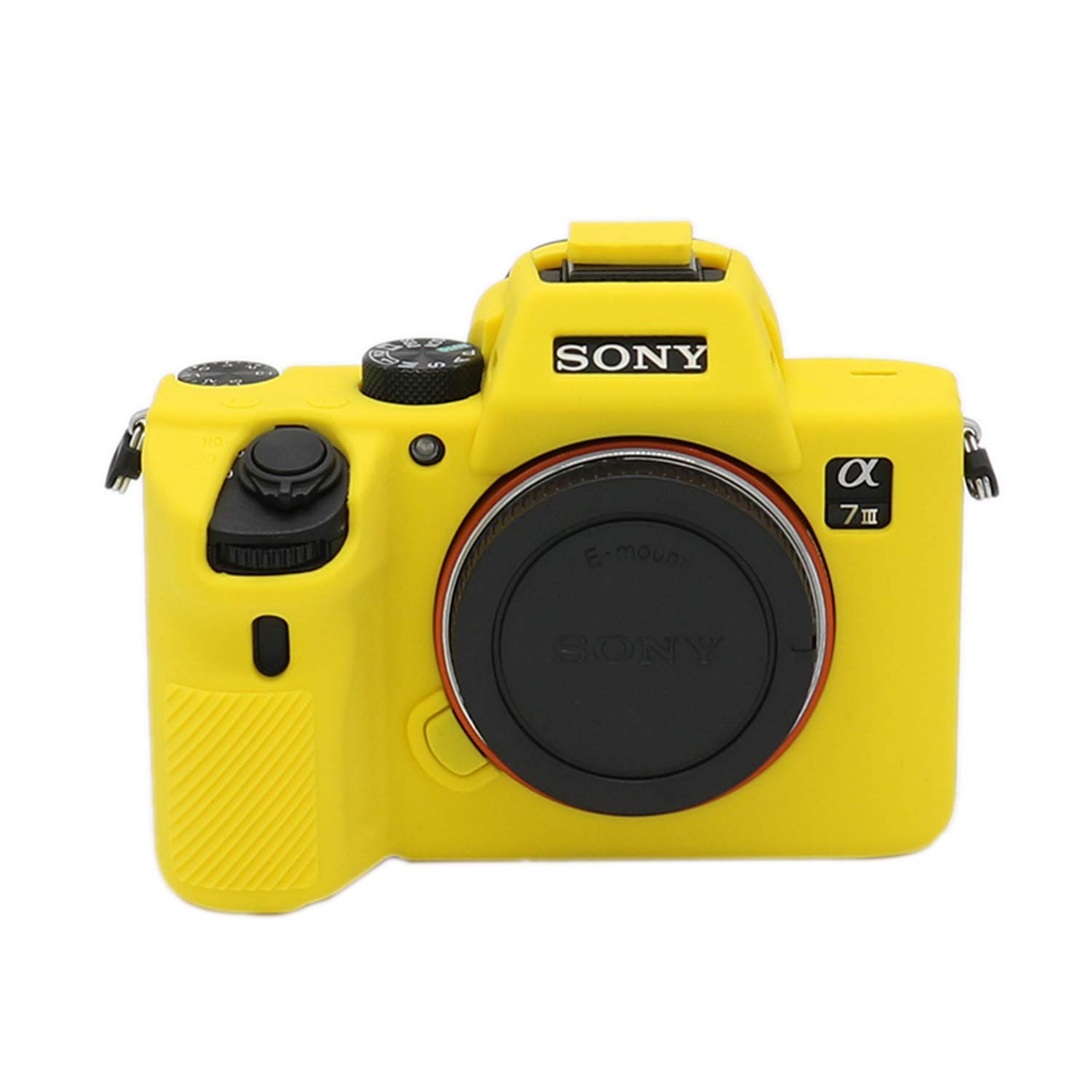 A7 III Silicone Case, TUYUNG Camera Housing Case Protective Cover, Compatible with Sony Alpha A7 III A7M3 Cameras, Yellow