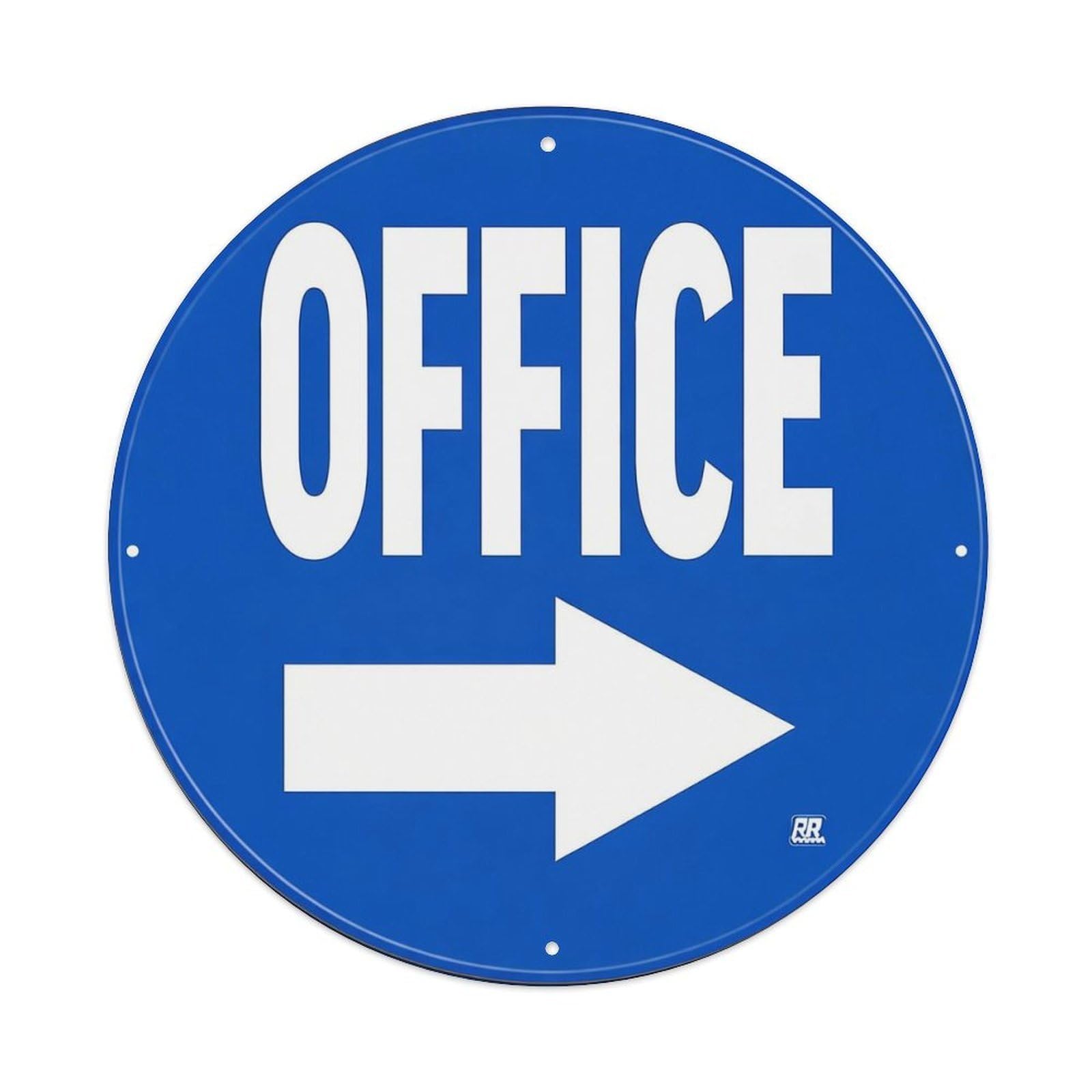 Jdyansheng Vintage Office Arrow Direction Sign Blue Tin Sign Metal Poster Metal Signs For Home Man Cave Bar Cafe Kitchen Laundry Room Wall Decorations 8X8 Inches
