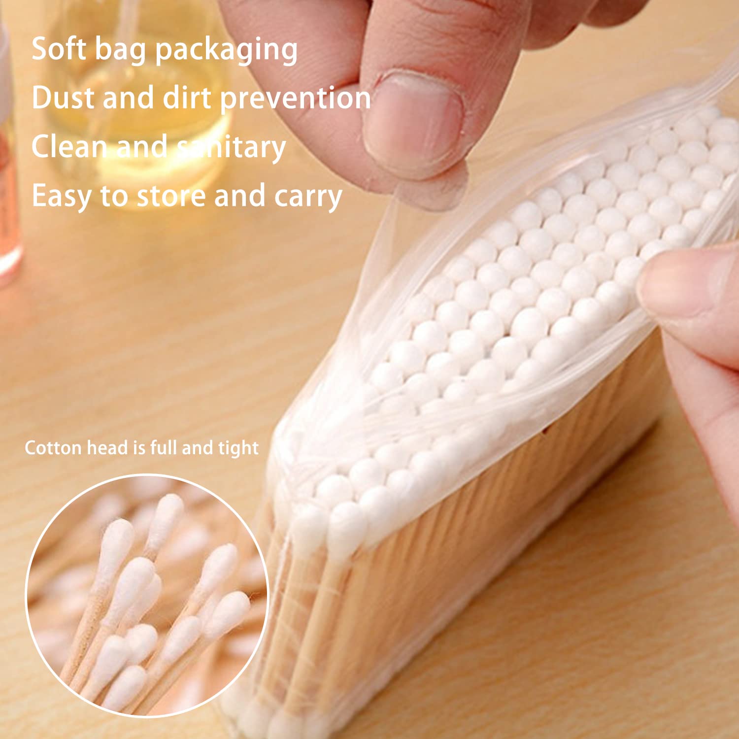 2 Porta Cotton Fioc AIMIXUN - Organizer Da Bagno, Viaggio, Accessori Piccoli - Foto 5