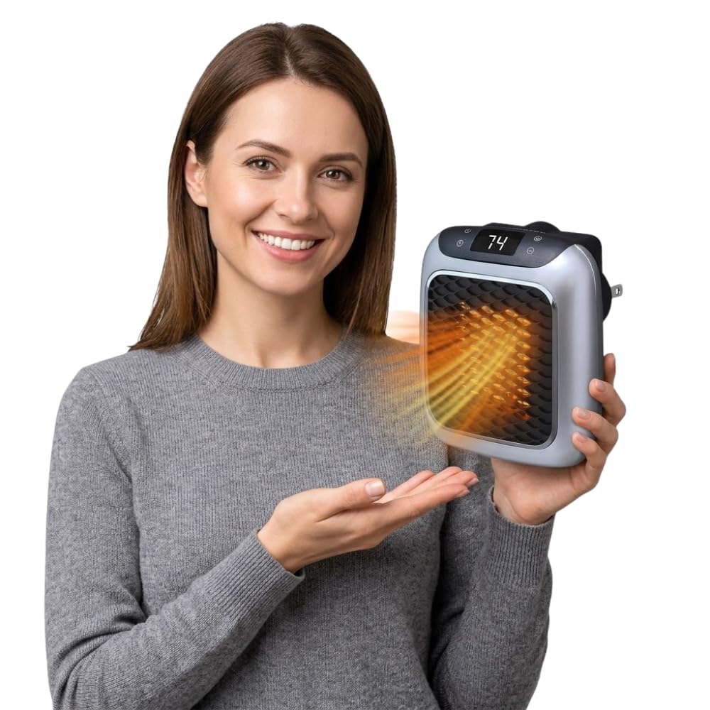 Drumstone (𝐒𝐩𝐞𝐜𝐢𝐚𝐥 𝟏𝟓 𝐘𝐞𝐚𝐫𝐬 𝐖𝐚𝐫𝐫𝐚𝐧𝐭𝐲) 800W Electric Convector Heater Wall Mounted, Fast Heating Indoor Room Heater with Silent Fan, Energy Efficient Heater for Bathroom Bedroom-image-25