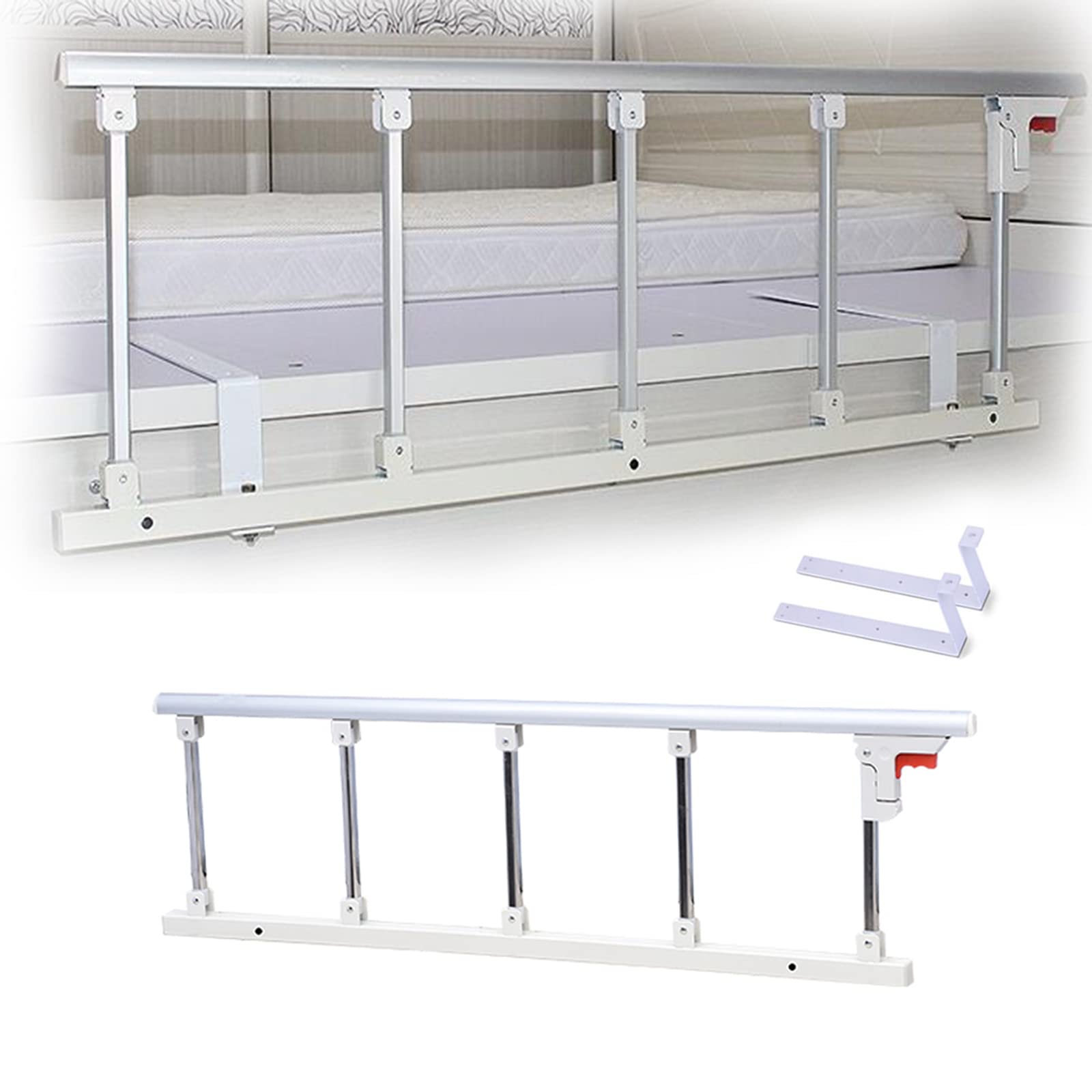 Barrière de lit pliable pour handicapés et seniors idéale à la maison comme en voyage