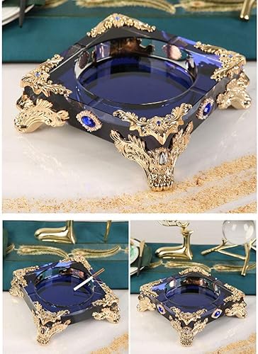 Miniatura 6 de AVEO Cenicero al aire libre, bandejas de cenizas para cigarrillos, ceniceros de cigarrillos, soporte de cenizas de cristal para patio, exterior,