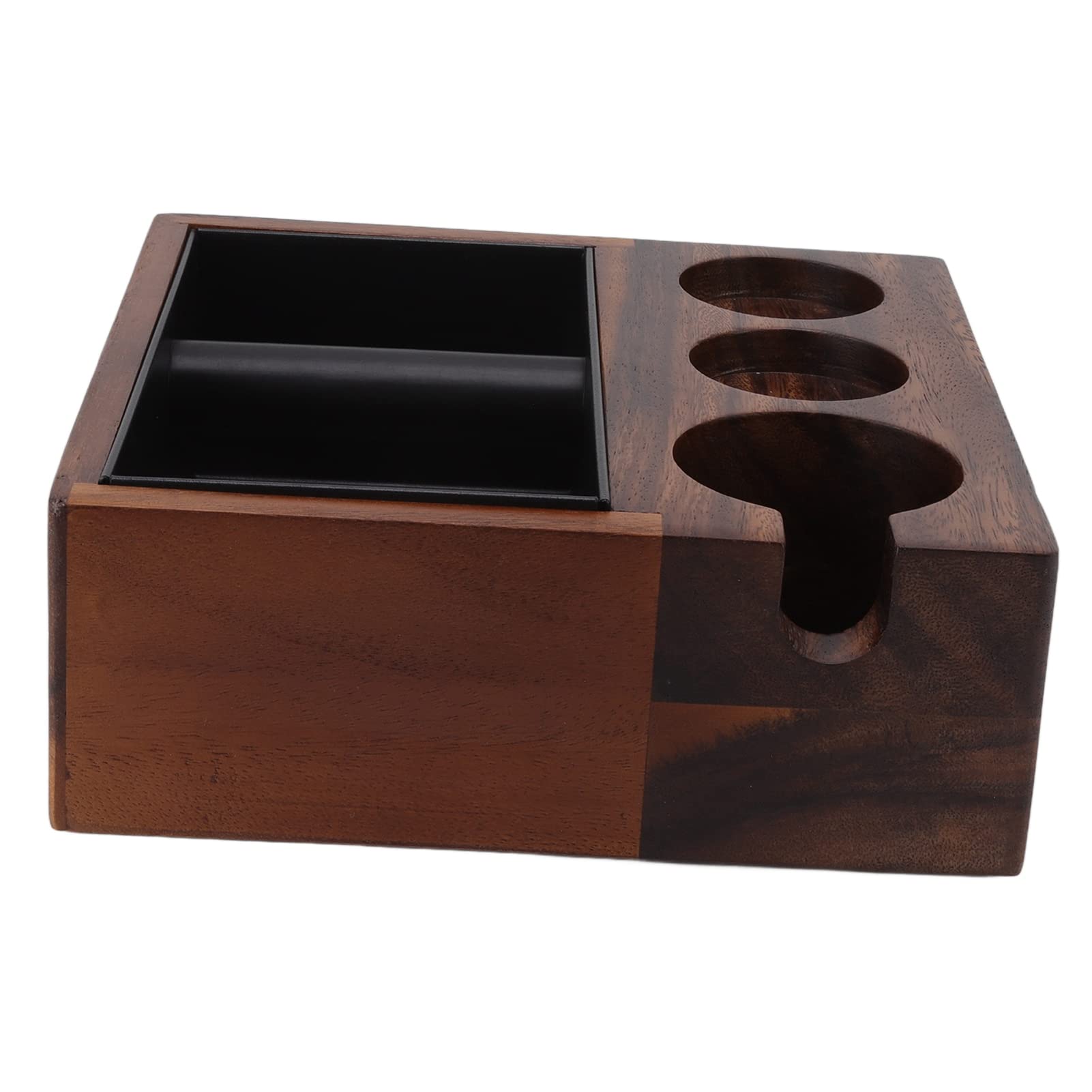 Kaffeefilter-Manipulationshalter aus Holz, Siebträgerständer, Espresso-Tampingstation, Halter, mit Rutschfester Unterseite für Tamper, Verteiler und Heimküchen-Cafémaschine