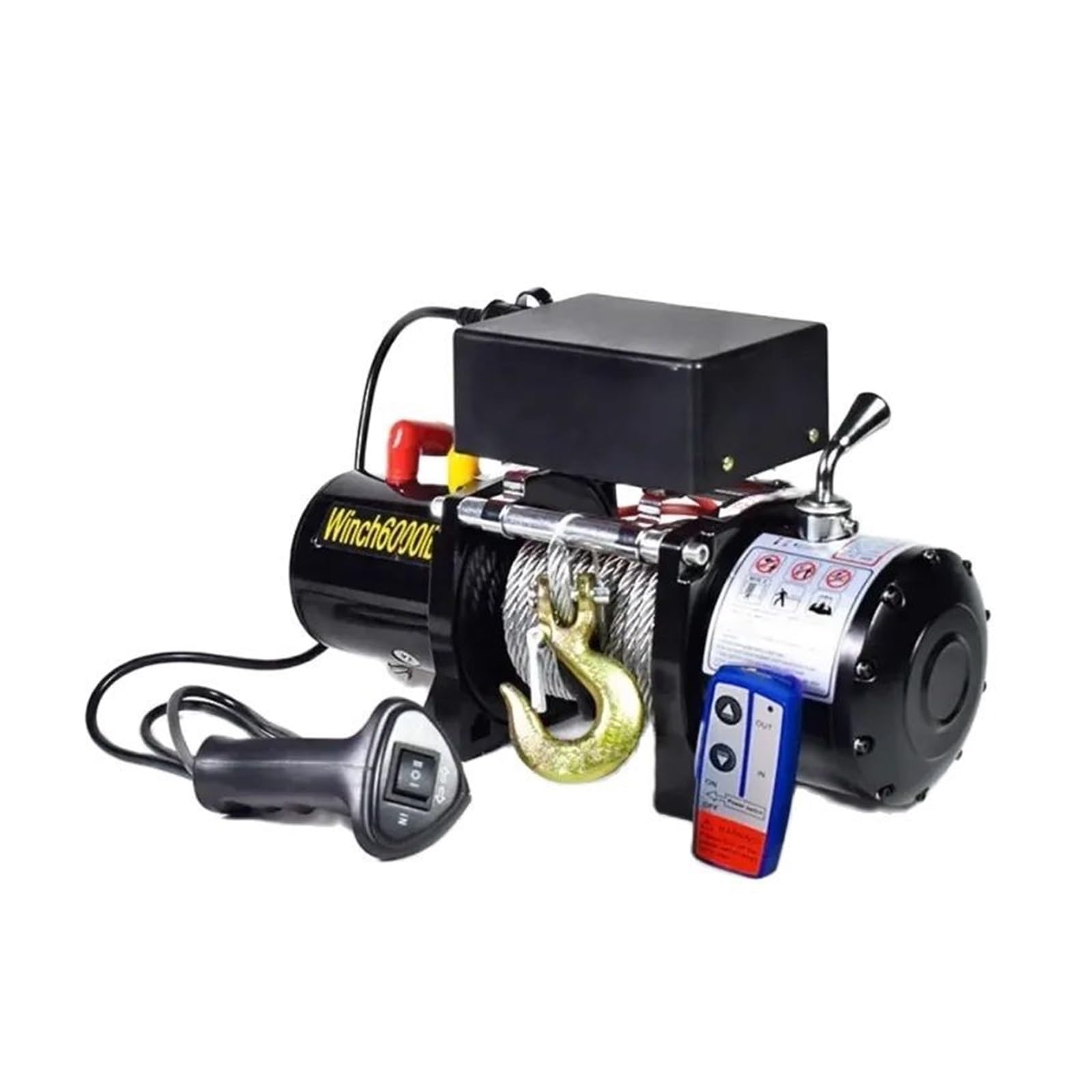 Wyciągarka Przyczepowa, 3000 Funtów, 12 V, 24 V, Elektryczna Rączka Samochodowa/Bezprzewodowa, Linowa, Wyciągarka Atv Do Pojazdów Terenowych, Podnośnik Samoratunkowy
