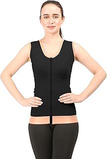 dermapress Post Liposuction Medical Compression Vest for Women || HIGH COMPRESSION || Cotton Fabric || Breast and 360 Degree Abdomen Compression || Surgical Recovery Supporter-picture-12