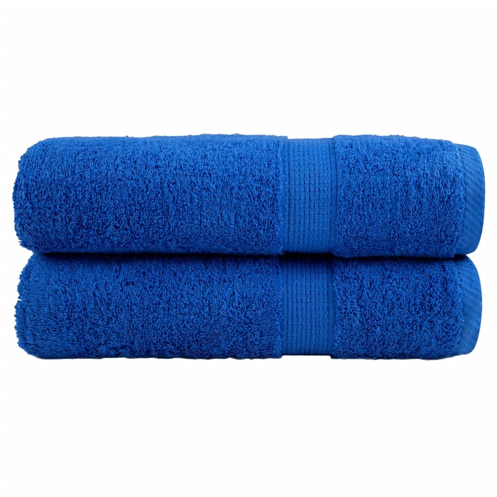 Solund - Juego de toallas de baño (2 unidades, 100 x 150 cm, 600 g/m²), color azul