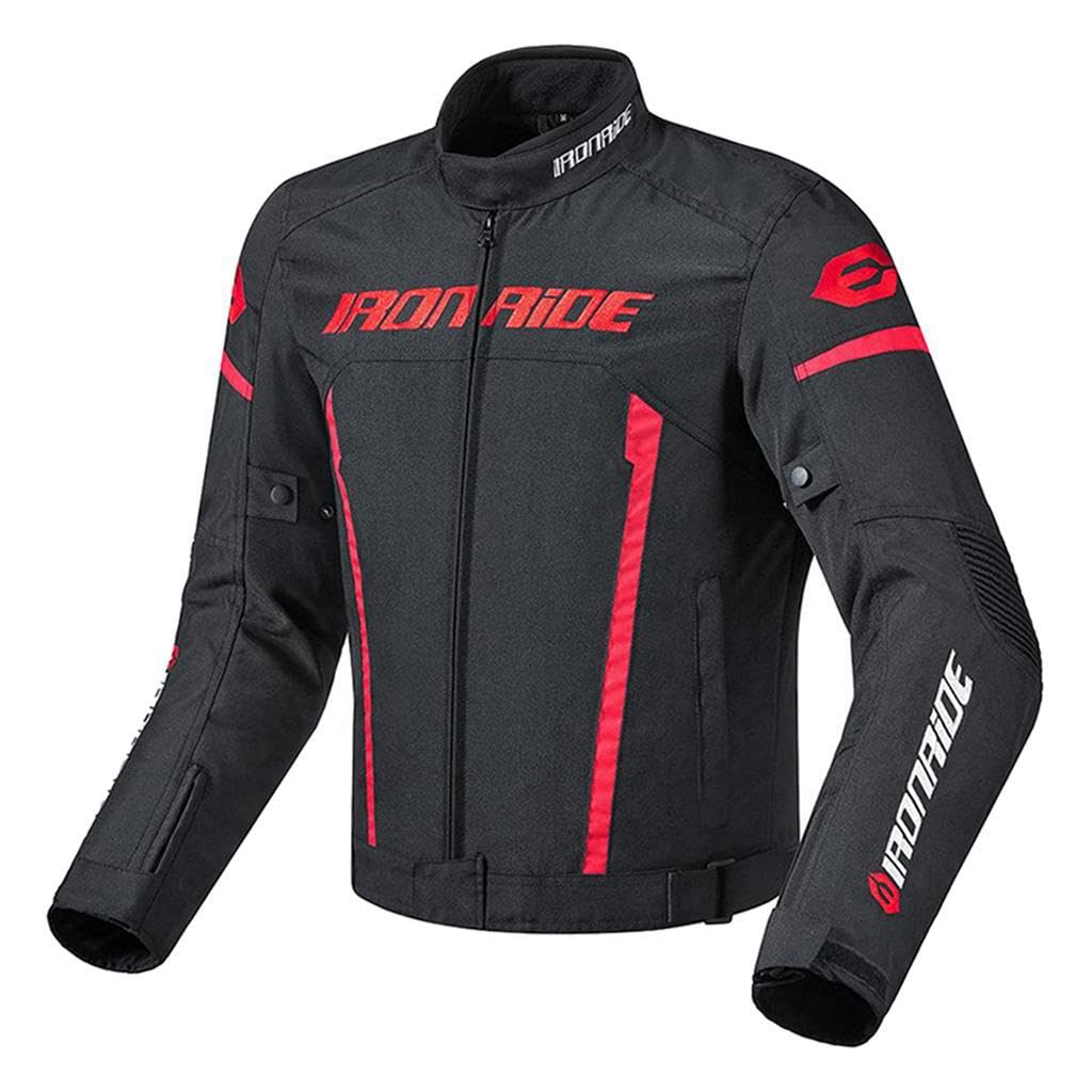 Chaqueta de motociclista Chaquetas de moto Ropa de moto Carreras Conducción Versátil Tres capas Seguridad Equipada Característica Impermeable Chaqueta a prueba de, Negro, L
