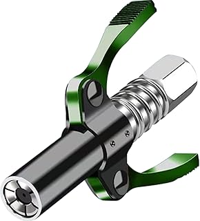 Grease Gun Coupler - High Pressure Grease Nipple Compatible with All Grease Guns 10,000 PSI, Heavy-Duty Quick Lock and Release Grease Coupler, 1/8" NPT