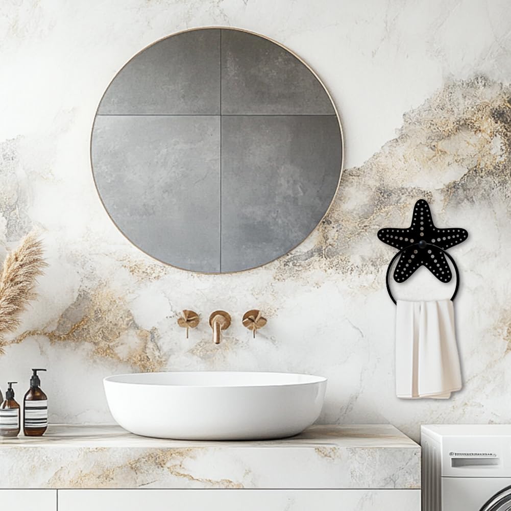 Bars And Hooks MAYJOYDIY Bear Metal Towel Ring Forest Animal