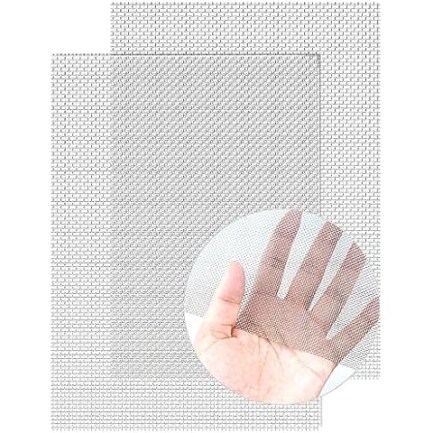 2 Pack Wire Mesh Screen 13.4'' x 9.5'' for Air Vent, 24cm x 34cm, 20 Mesh, 1mm Hole, 304 Stainless Steel Wire Mesh to Prevent Mice, Wasps, Bugs, Rodents, Mosquitoes, Spiders, Squirrels, Easy to Cut Cover