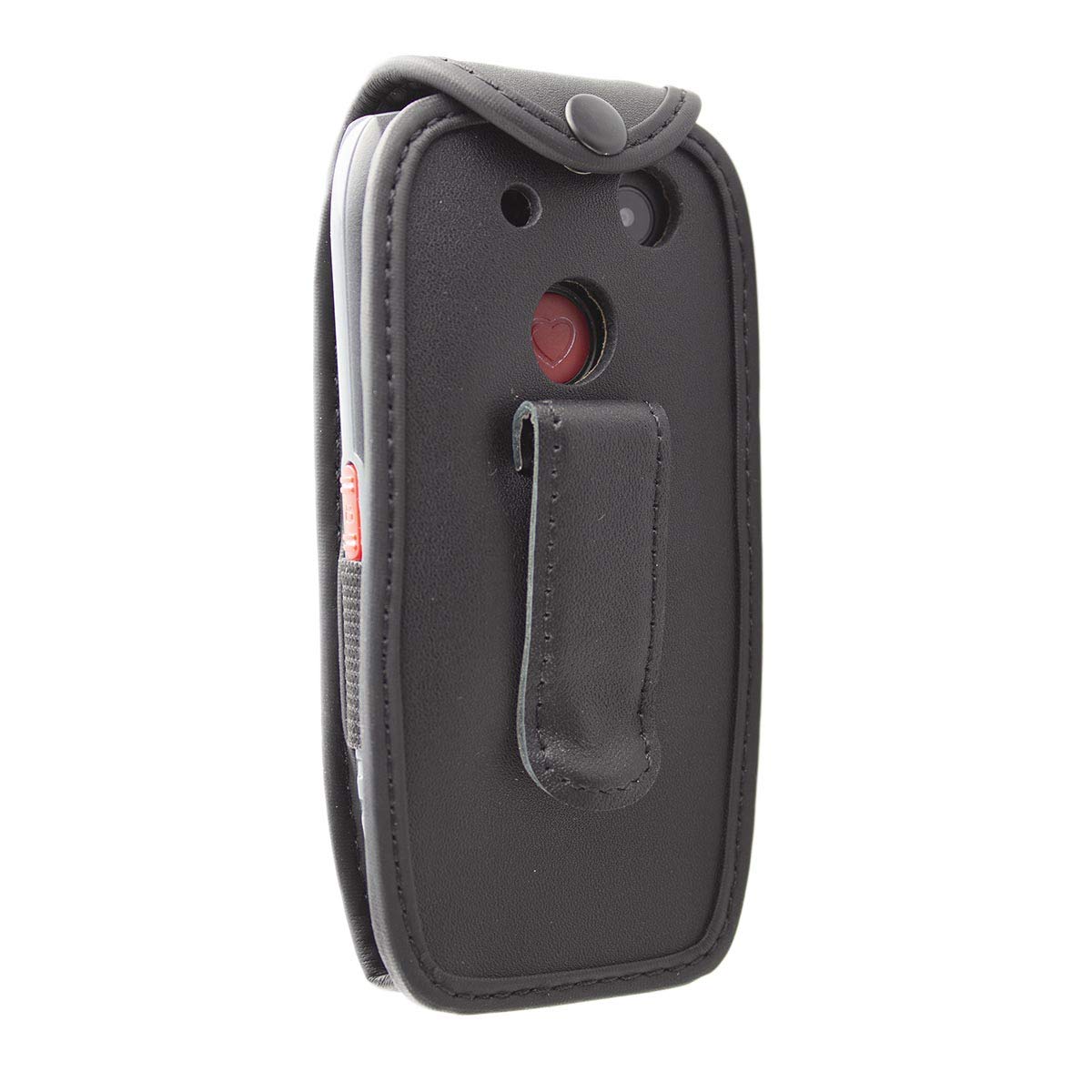 caseroxx Borsa all'aperto per HOMTOM H10 in nero fatto di vera pelle 4251510145996