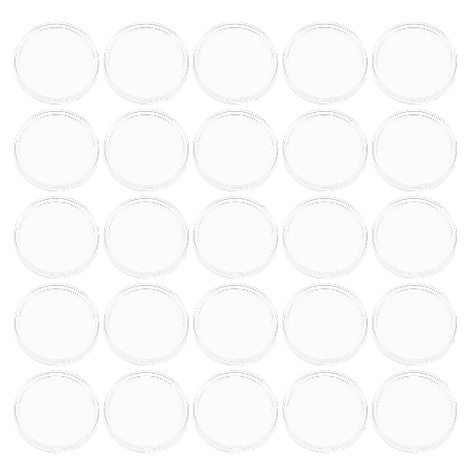 Gatuida Capsule per Monete in Plastica da Scatole Porta Oggetti Trasparenti per Collezionisti con Coperchio Protettivo e Organizer per Monete