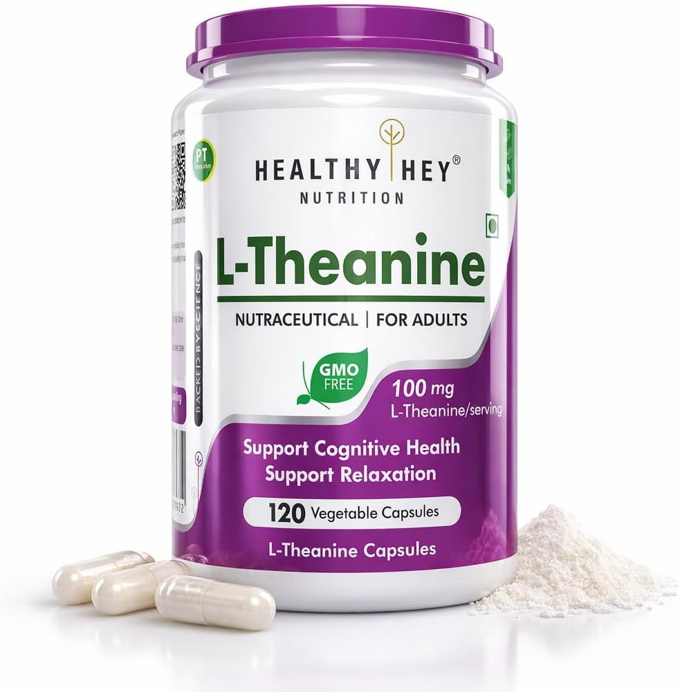 L-Theanine -Support Relaxation -Pack of 120 Vegetarian Capsules