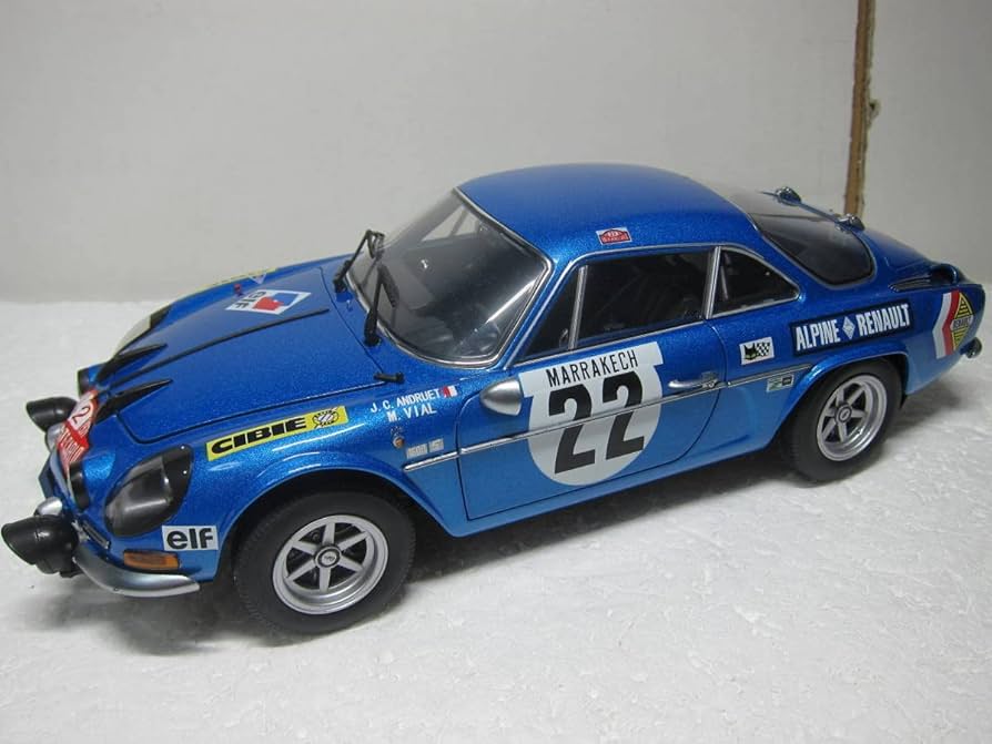 京商　【新品】アルピーヌ A110 ラリー・モンテカルロ 28 1/18スケール Amazon | 京商オリジナル 1/18 ルノー アルピーヌ A110 1973