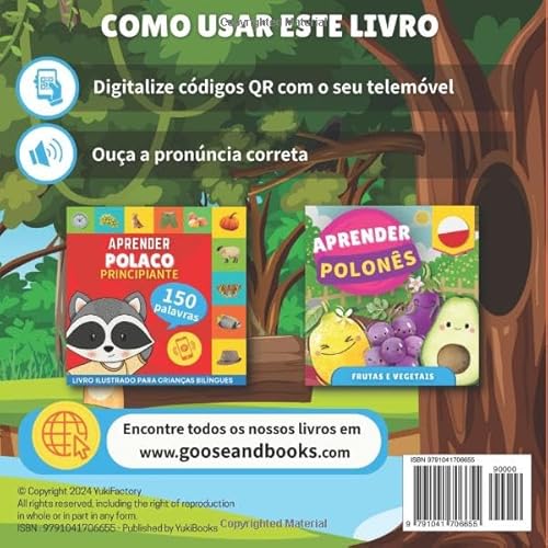 Aprender polonês - Animais: Livro ilustrado para crianças bilíngues - Português / Polaco - com pronú