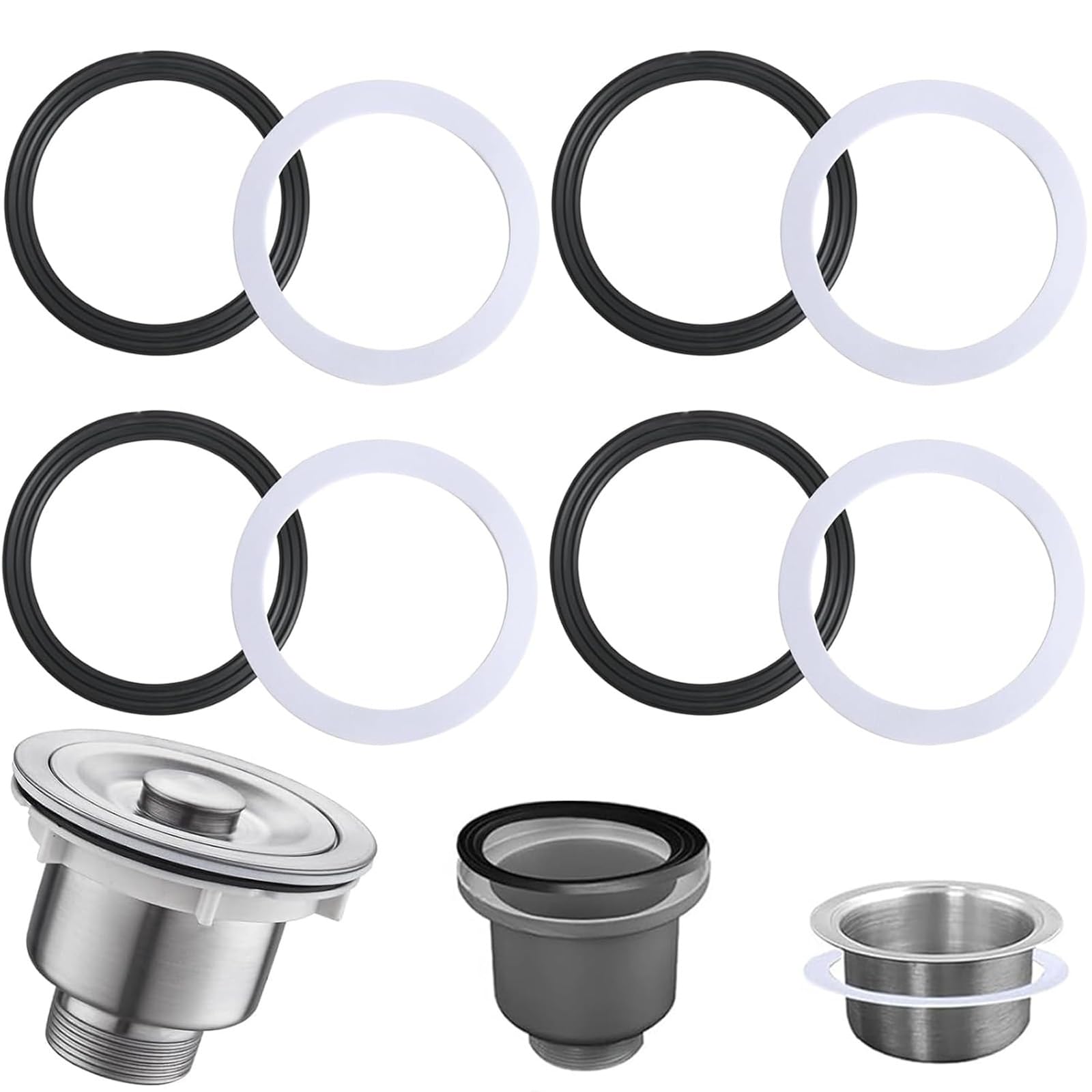 Junta Tórica De Silicona Para Fregadero De Baño - 2 Piezas, Sello De Goma Para Tapa Emergente, Color Como En La Imagen