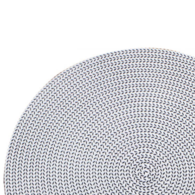 Dessous de verre design argent Aramox pour table a manger et restaurant