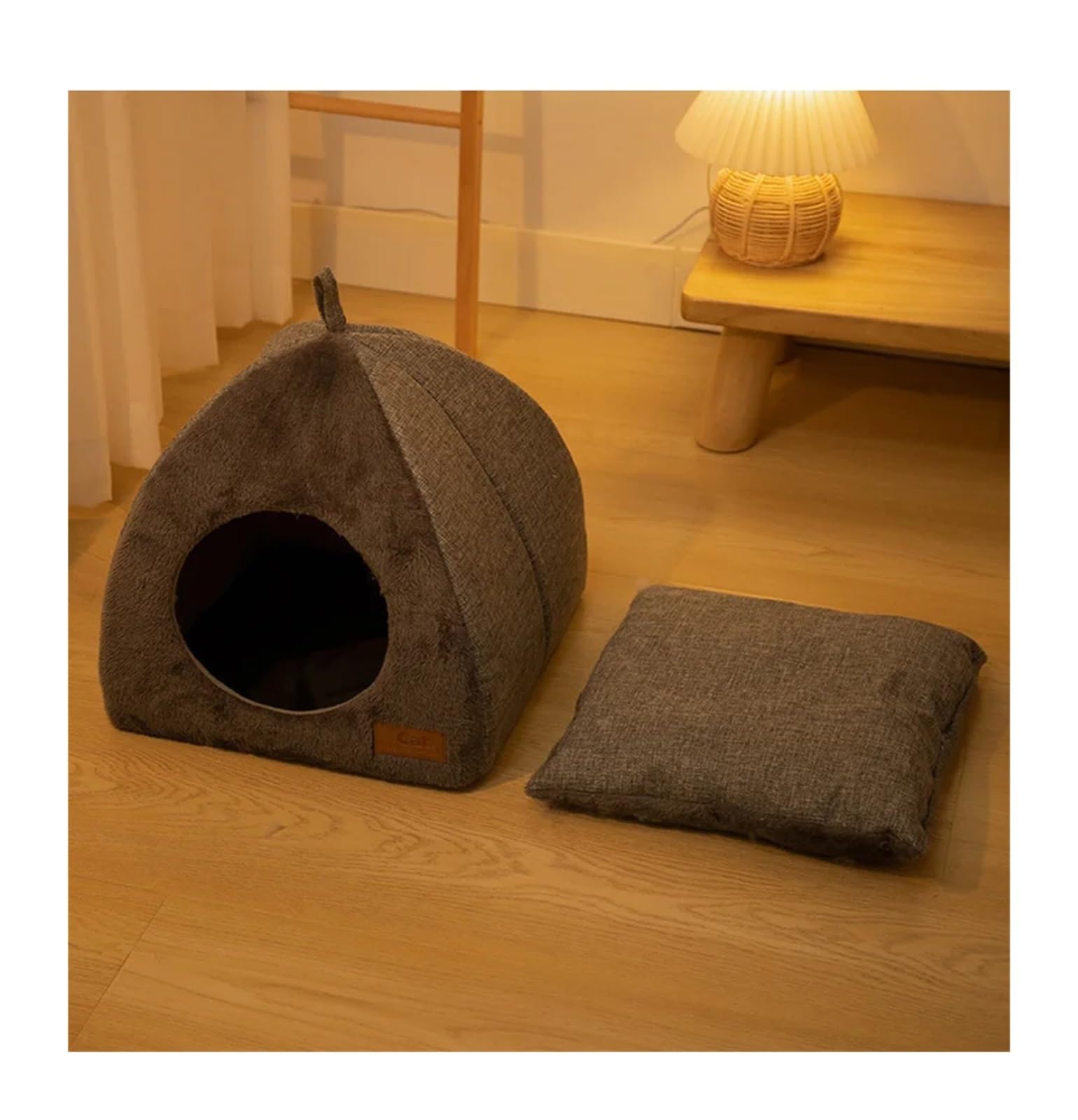 Pengchang Cuccia for Gatti Chiusa for casa for Gatti Pieghevole for Interni Inverno Caldo Sonno Profondo Comfort Cestino for Animali Domestici Tappetino Accogliente for Gattino for Cani