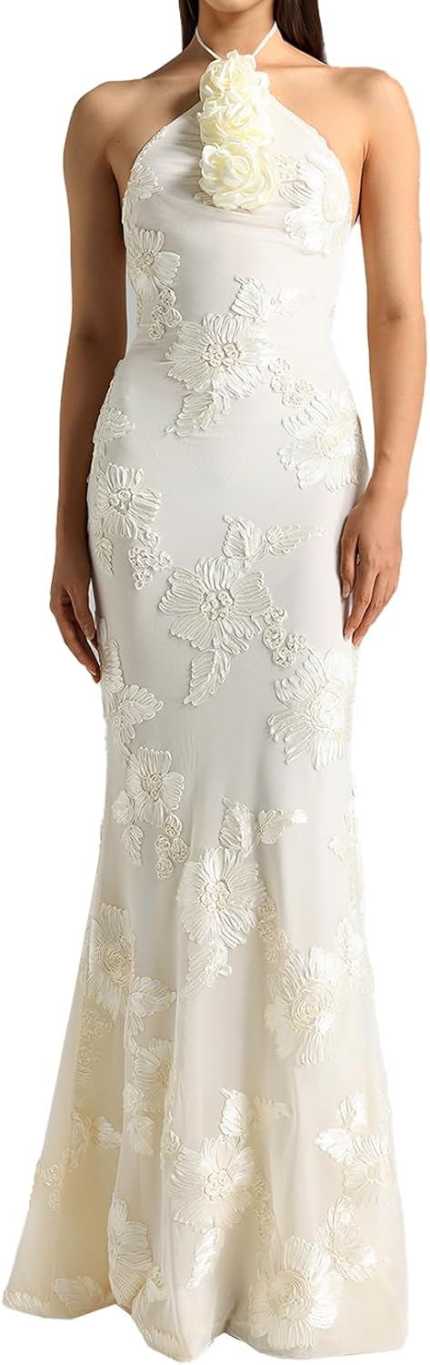 BELLA BARNETT White Embroidery Dress for Women