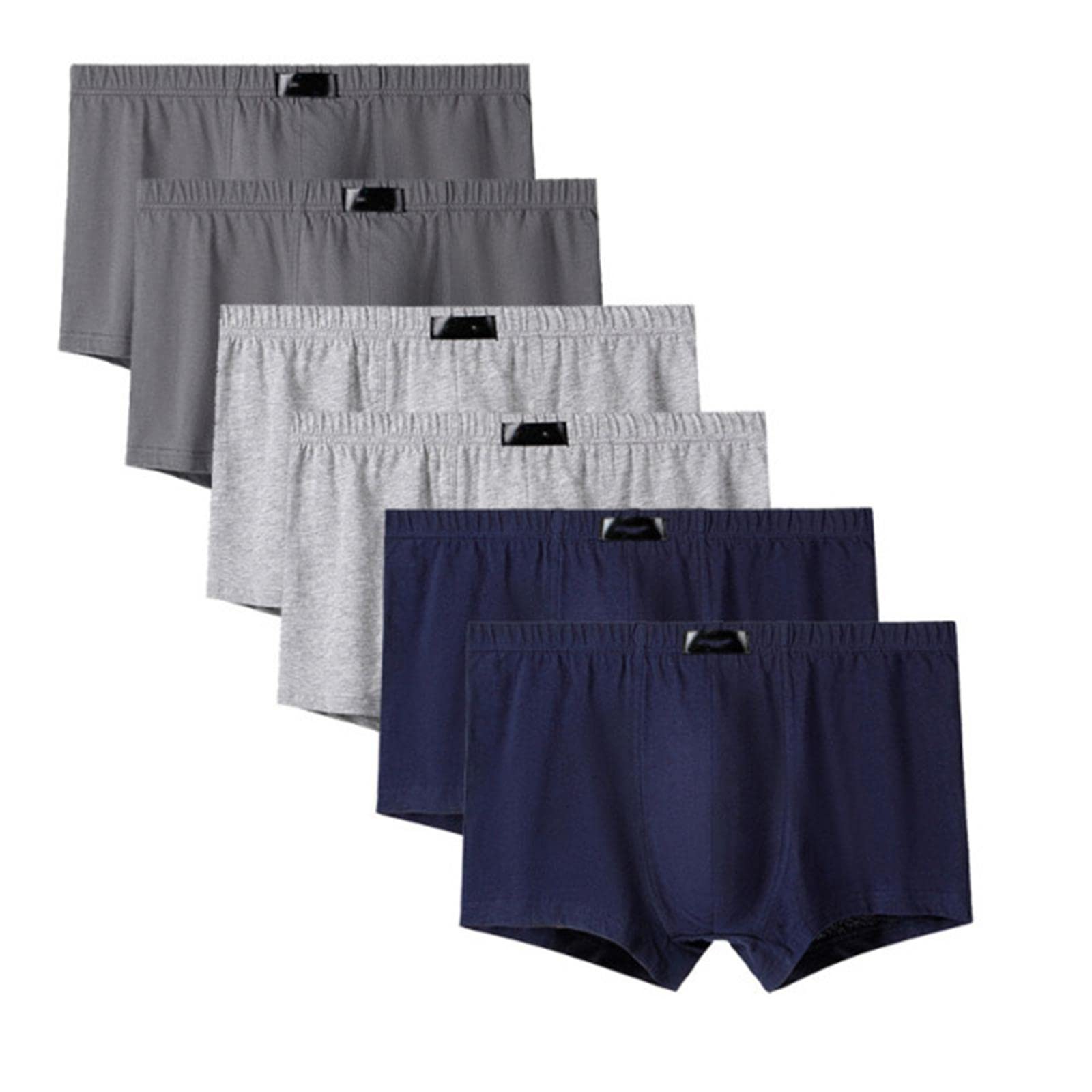 Boxershorts Männer in großen Größen 6 Stücke Atmungsaktive Sexy Soild Plus Größe L-6Xl Boxer Männliche Höschen-H609,4XL