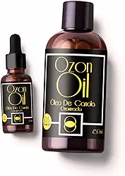 Óleo de Canola Ozonizado 100% Puro 250ml + 30ml Concentrado Frasco Âmbar