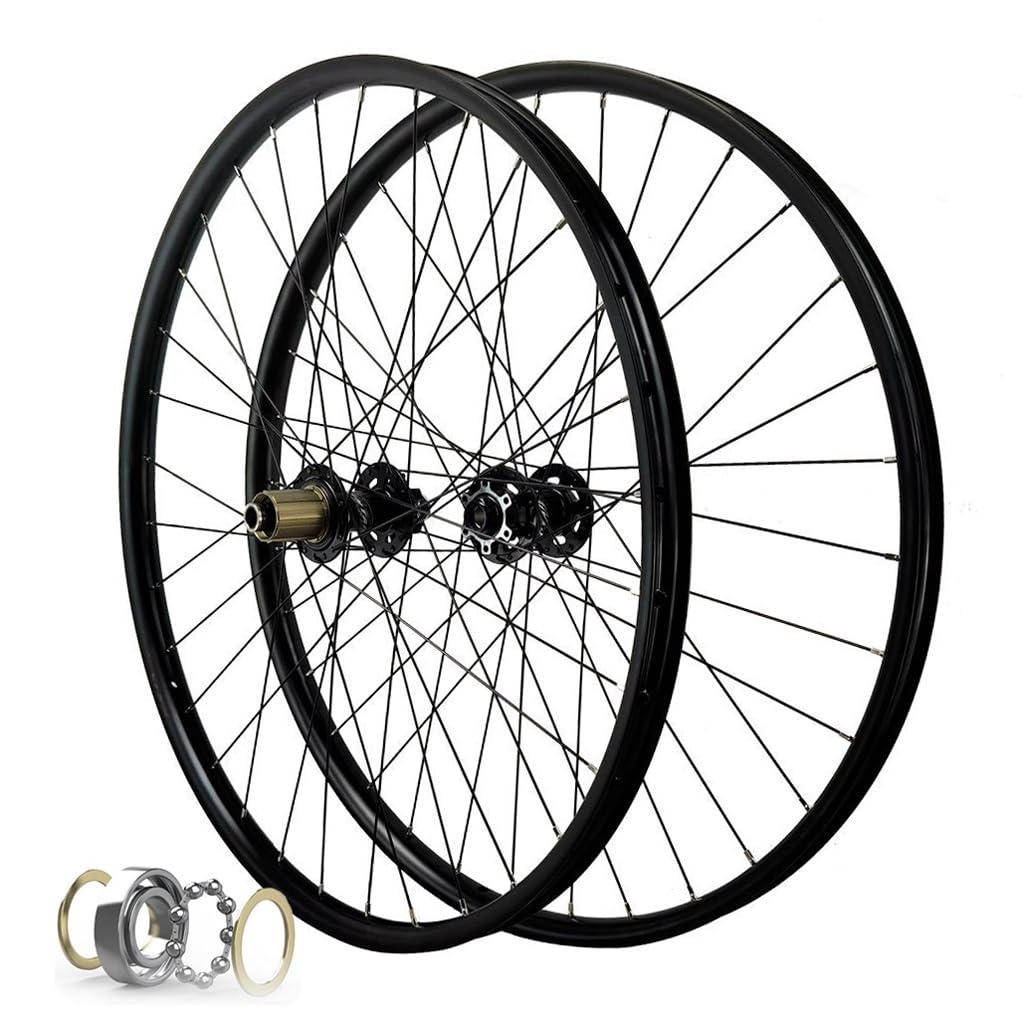 HOMSXPAC MTB Bike Wheelset 26 27.5 29 Inch Disc Brake Front & Rear Wheels Rim Thru Axle 12x142mm for 8-12 Speed Cassette Flywheel 2150g