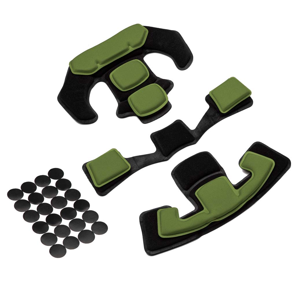 Jipemtra Airsoft Helmet Pads Tactical Helmet Replacement Accessories Soft EVA Foam Insert Motorcycle Padding Kits Bicycle Bike Mats for Costume Cosplay Fast Mich CS Army ACH FMA
