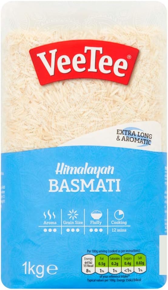 Veetee Himalayan Basmati Rice, 1kg Amazon.co.uk Grocery