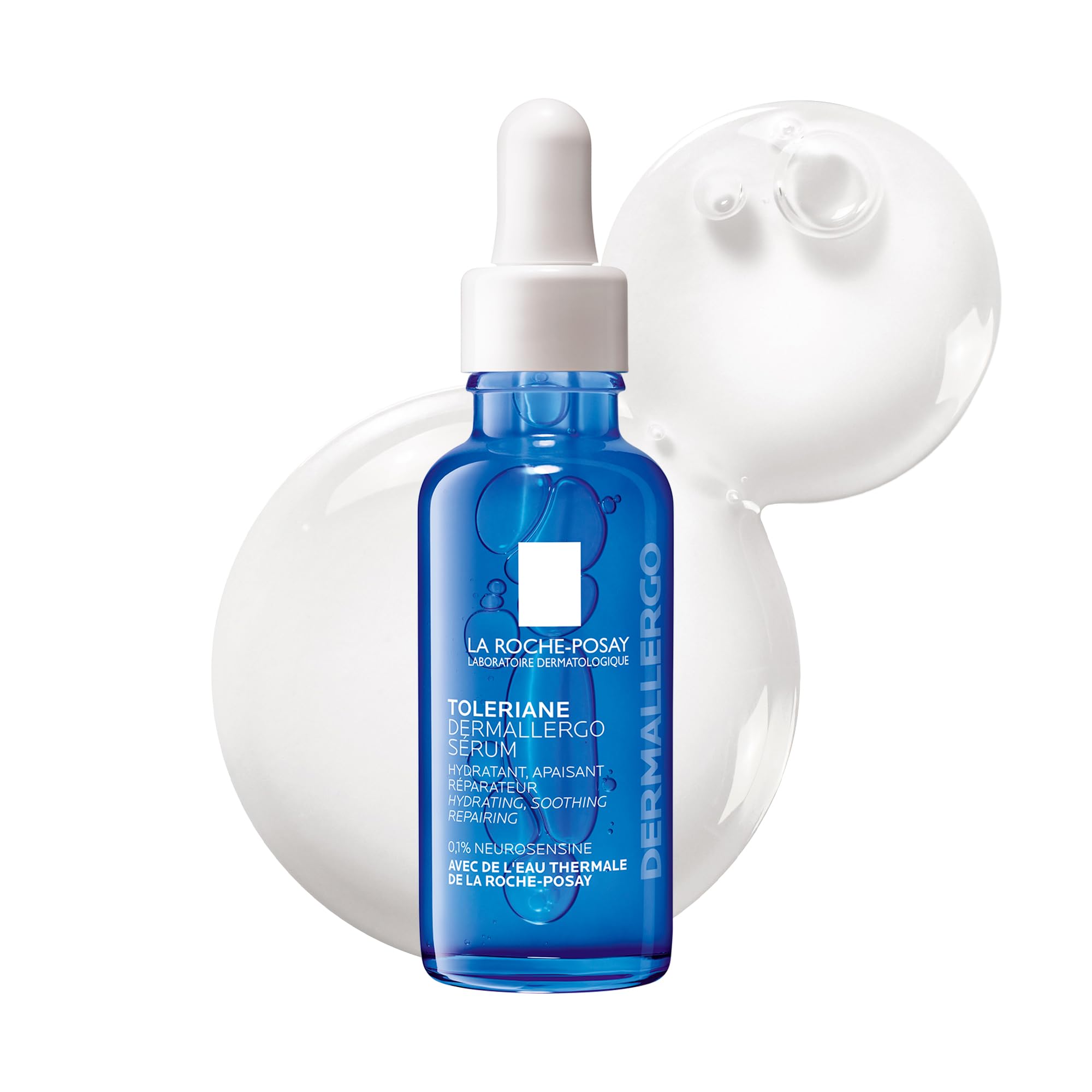 La Roche-Posay Toleriane Dermallergo Serum is daily soothing and hydrating serum. Concentrated in Neurosensine, our formula instantly soothes sensitive to allergy-prone skin.