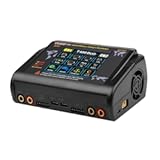 Dual Channel RC Lipo Battery Charger with Touchscreen LCD – 200W AC/400W DC, 12A×2 Fast Charging, Smart Balance Charger for LiPo/LiHV/Life/Pb/NiCd/NiMH/Smart Batteries (1S-6S)