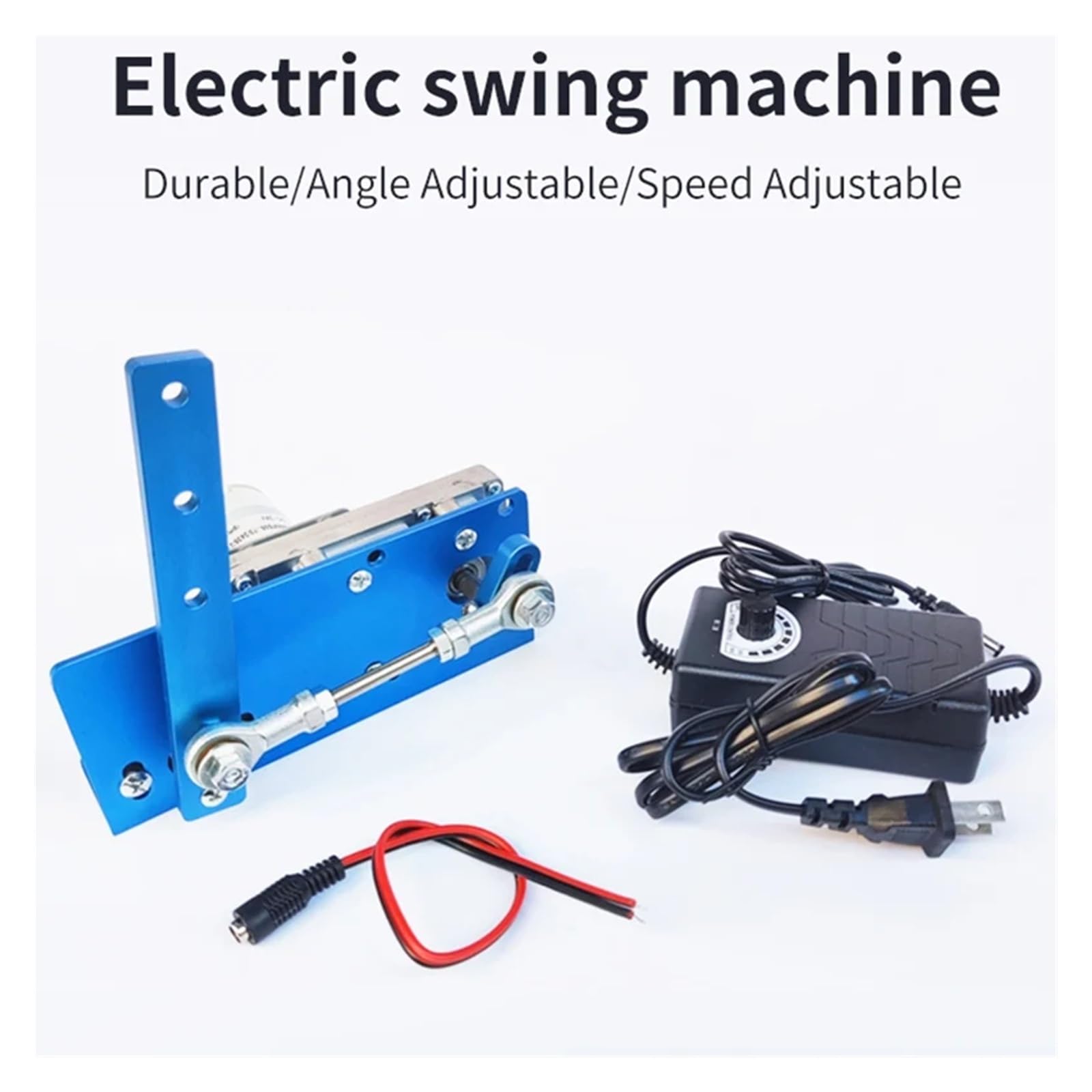 Garagentoröffner, DC 12V 24V Getriebemotor Hubkolben-Schaukelmotor DIY-Design Hubkolbengetriebemotor Schwenkwinkel 20-120 Grad Wobbler-Maschine