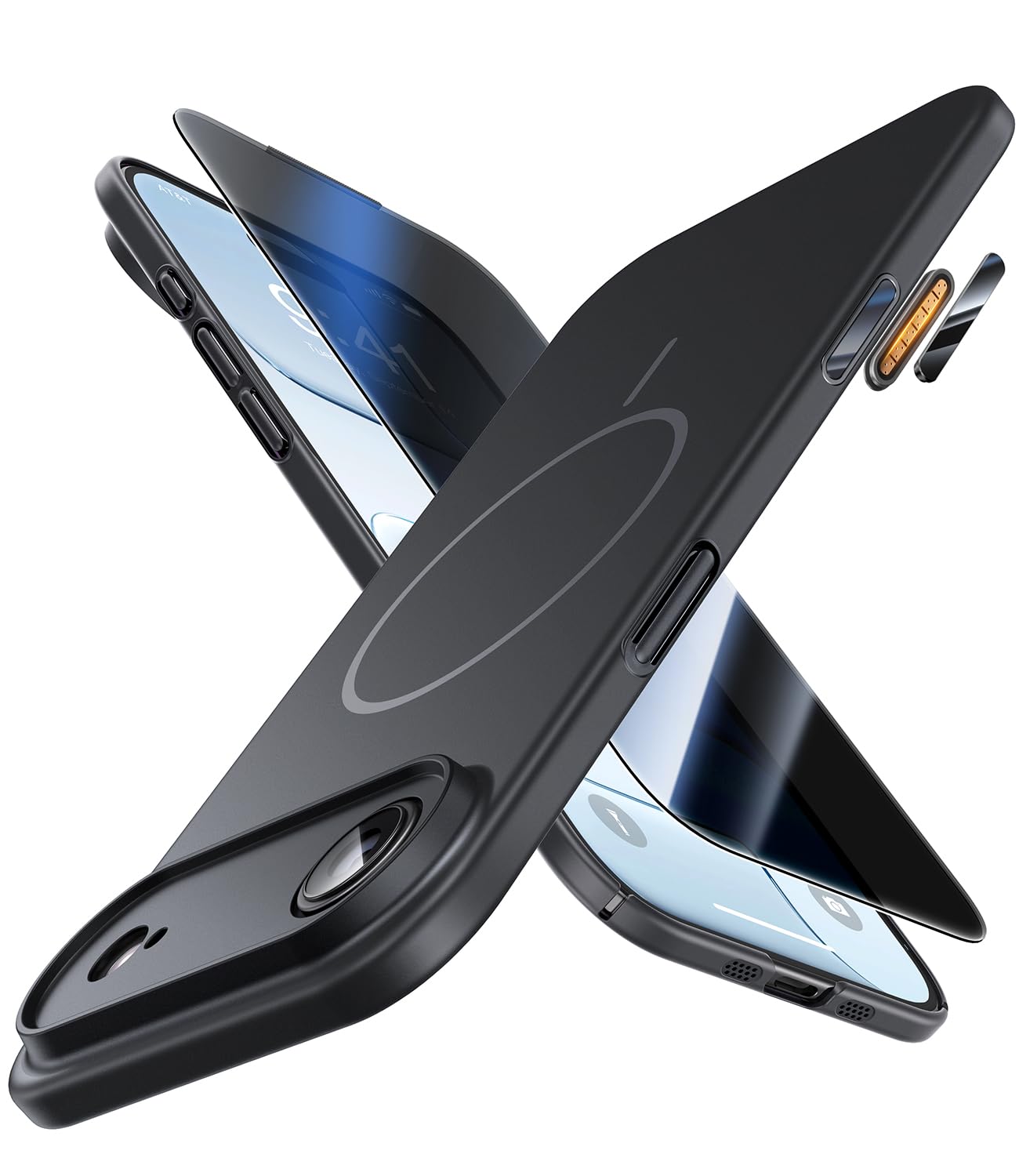 JUESHITUO Ultra Dünn für iPhone Air Hülle mit Kameraschutz f