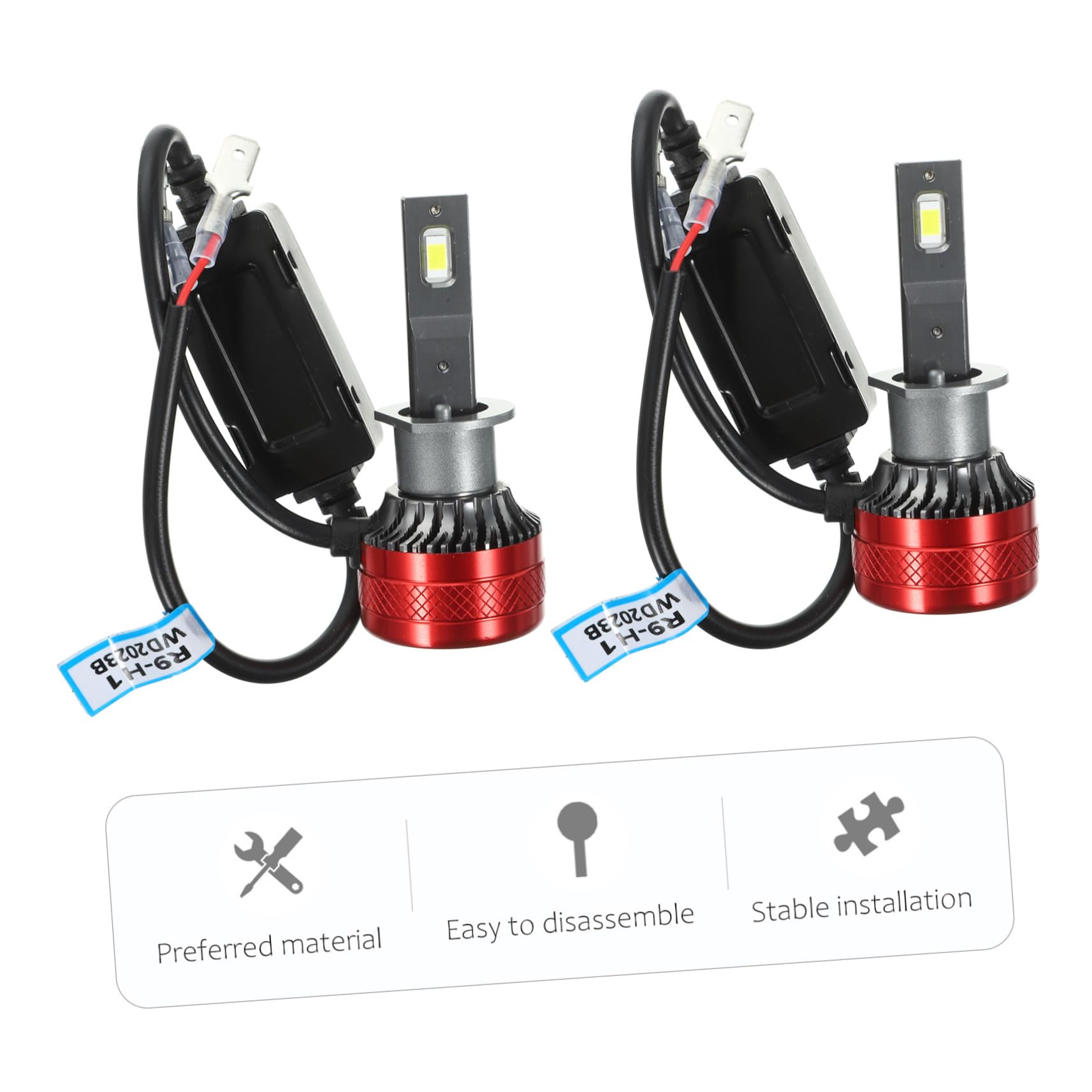 MAGICLULU Fari LED per Auto Lampadine per Fari Anteriori Illumina Strada con Chip LED Installazione Facile e Durata Luce Bianca per Maggiore Sicurezza Notturna