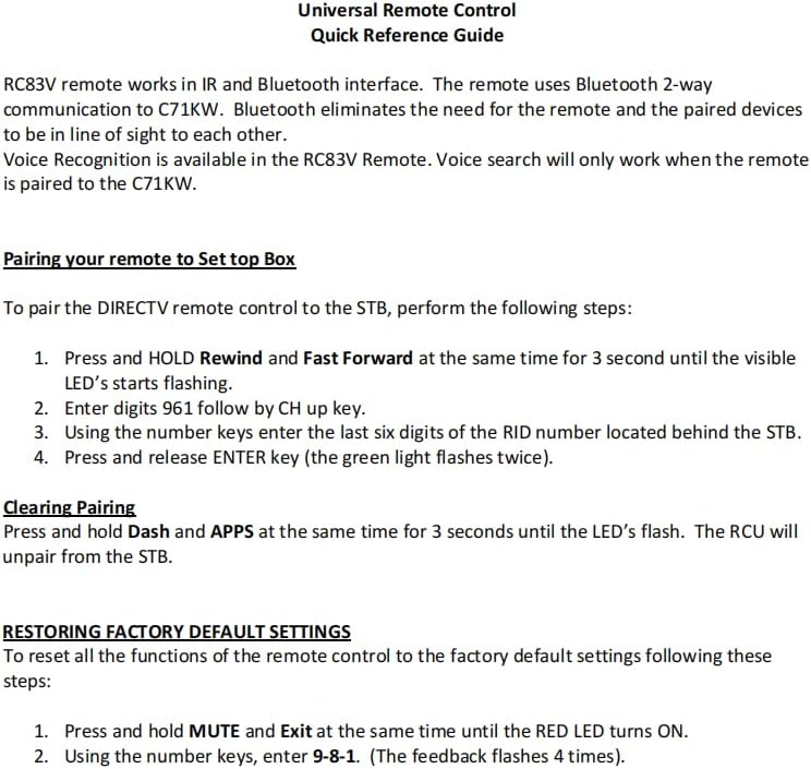 Фронт view of the HCDZ replacement remote control, showing all buttons.