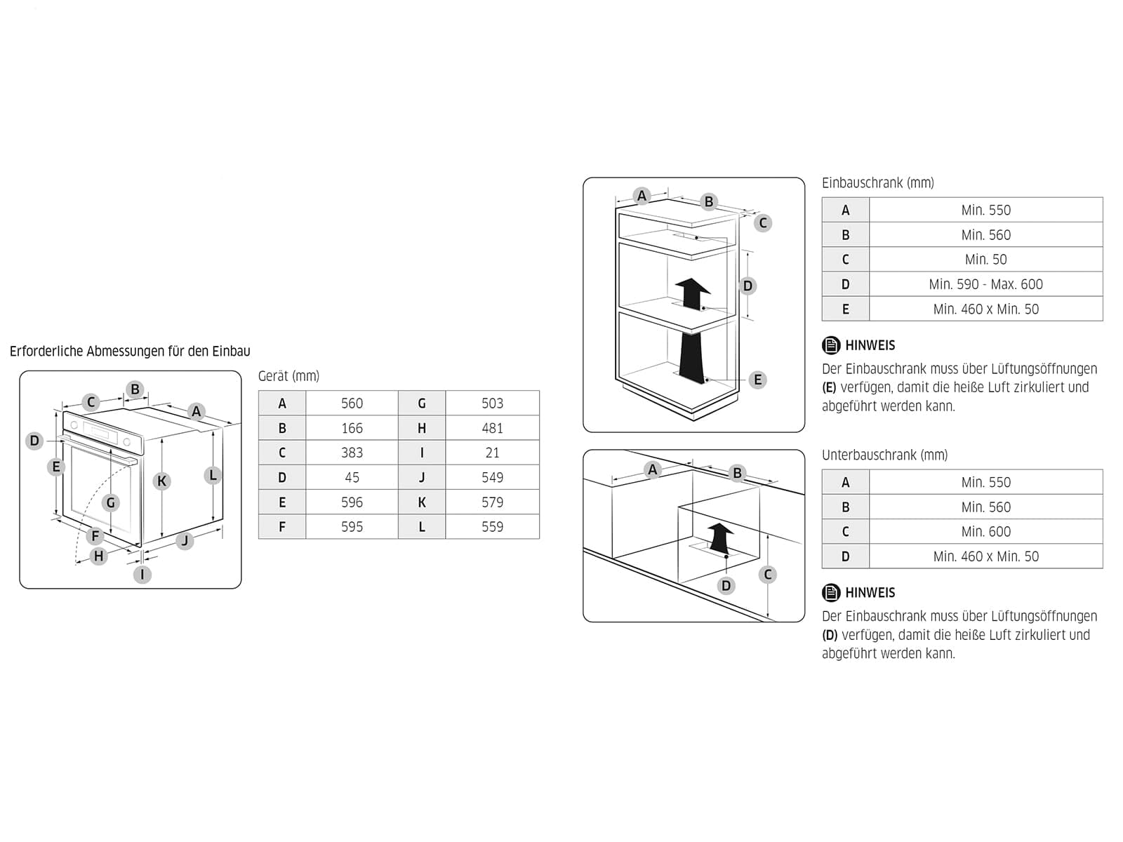Samsung NV7B41307AK/U1 Pyrolyse Backofen Schwarzes Glas - Serie 4
