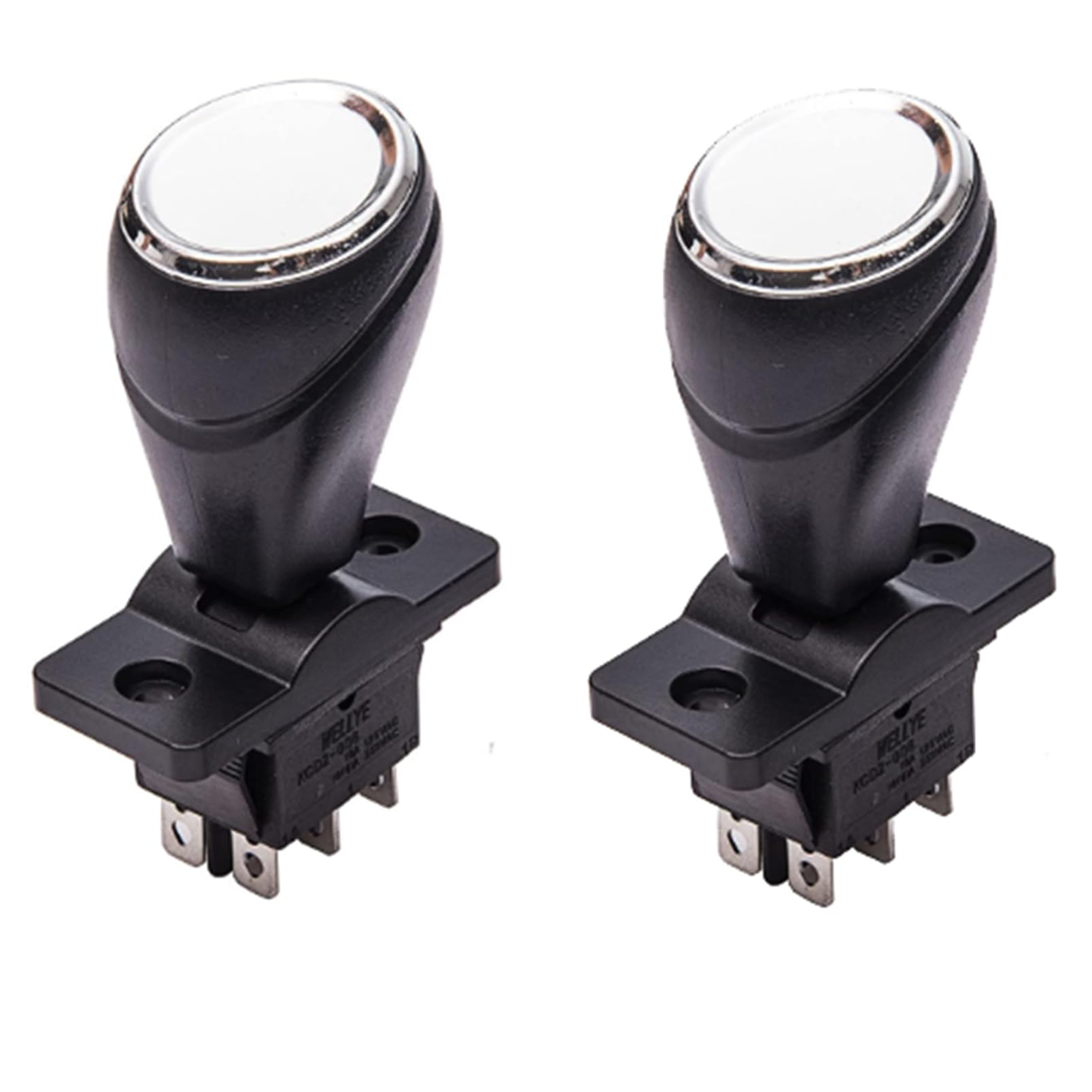 2Pcs weelye Children's Electric Car Joystick Toy Bumper Car Forward Reverse Switch On The Car Forward and Backward Switch, Children Rotate 360 Degrees Toy Car Push Rod Shift Automatic Reset Switch