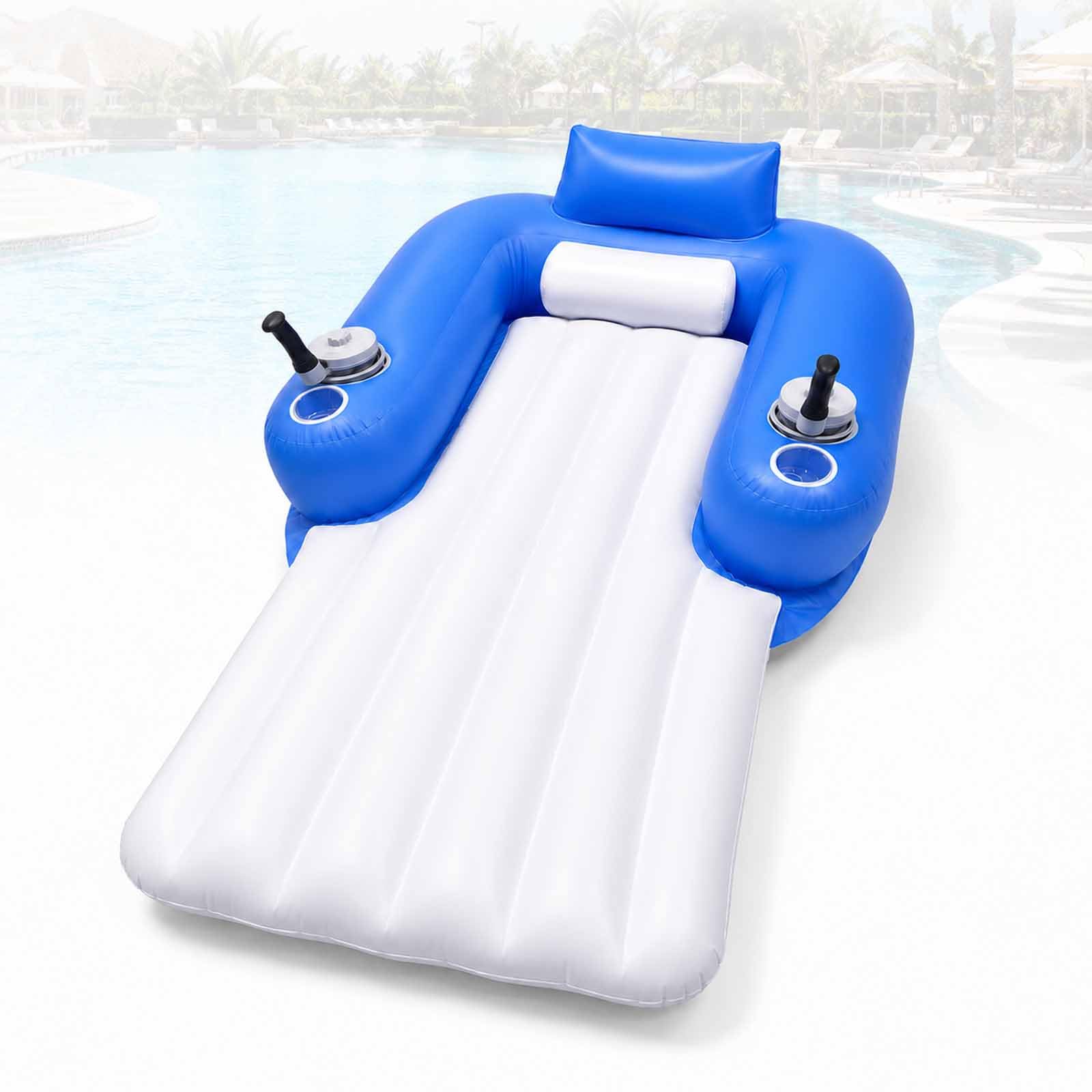 Materassino Galleggiante Motorizzato Per Piscina Per Adulti, Lettino Gonfiabile Elettrico Per Piscina, 113 Kg, 40-60 Min, 2 Motori, Joystick 360°, Ricaricabile, 168×109 Cm, Per Piscine E Acque